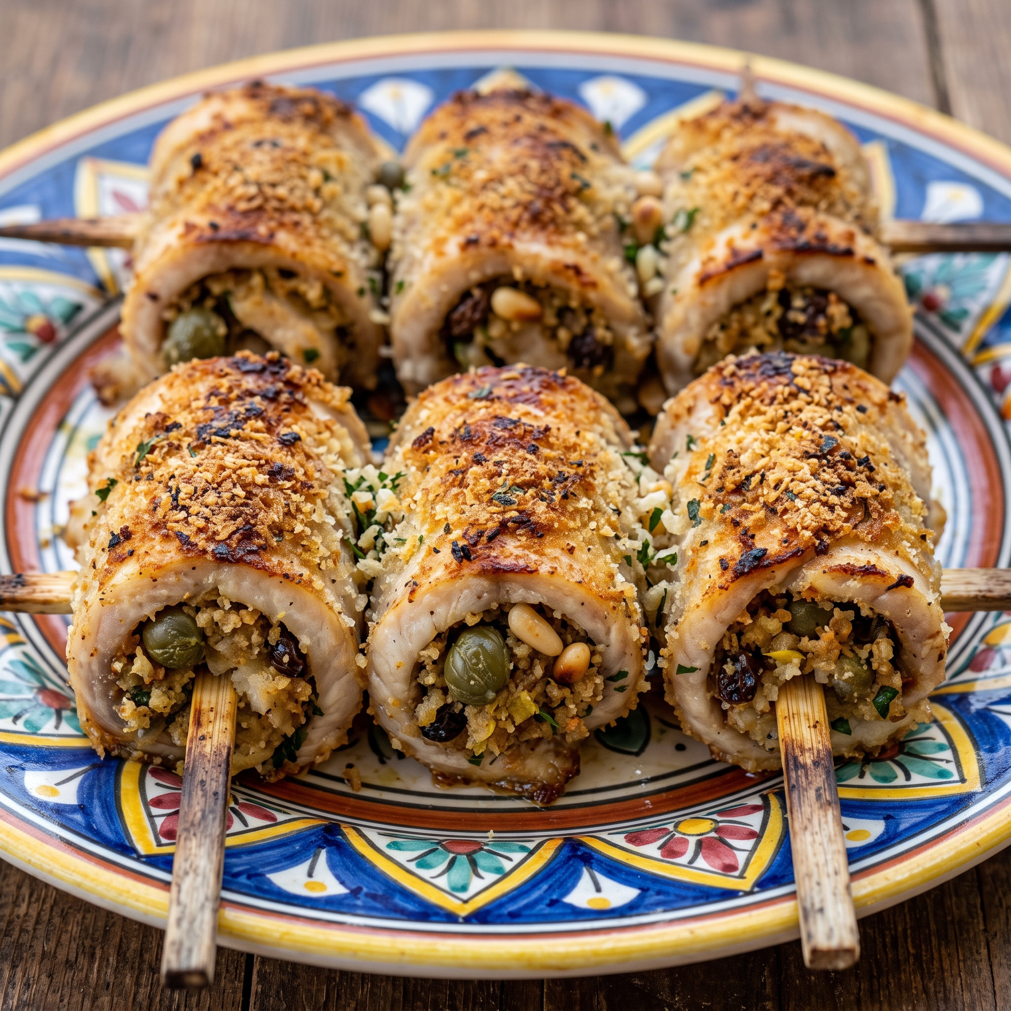 Involtini di pesce spada alla messinese