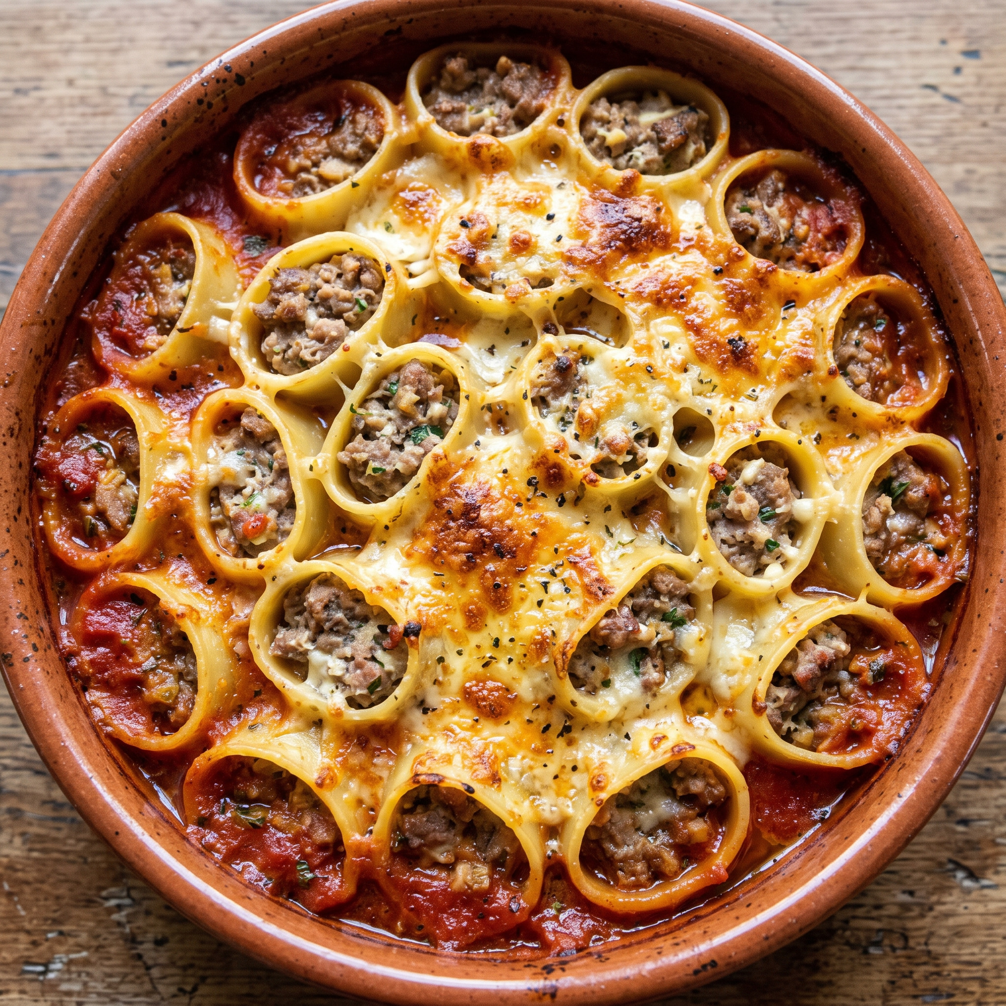 Kalabriens gefüllte Ofenpasta