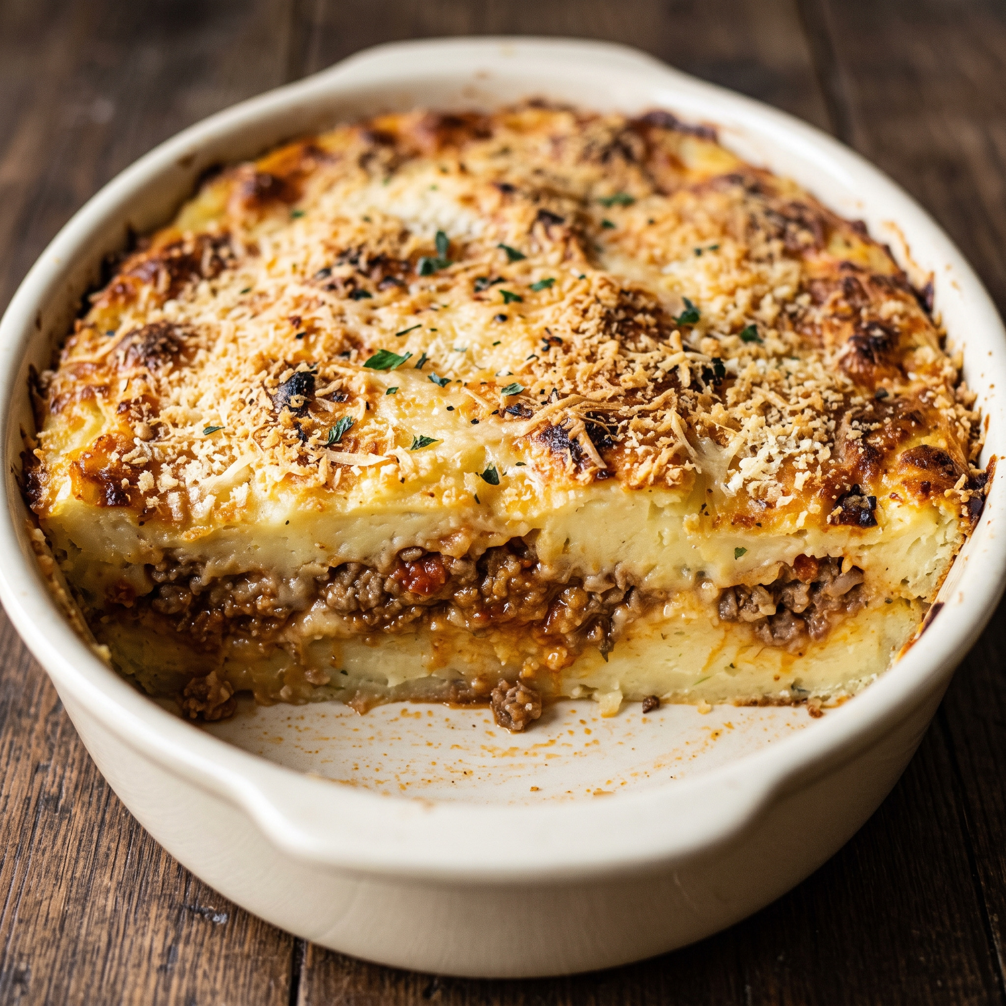 Kartoffel-Sformato mit Bologneser Ragù