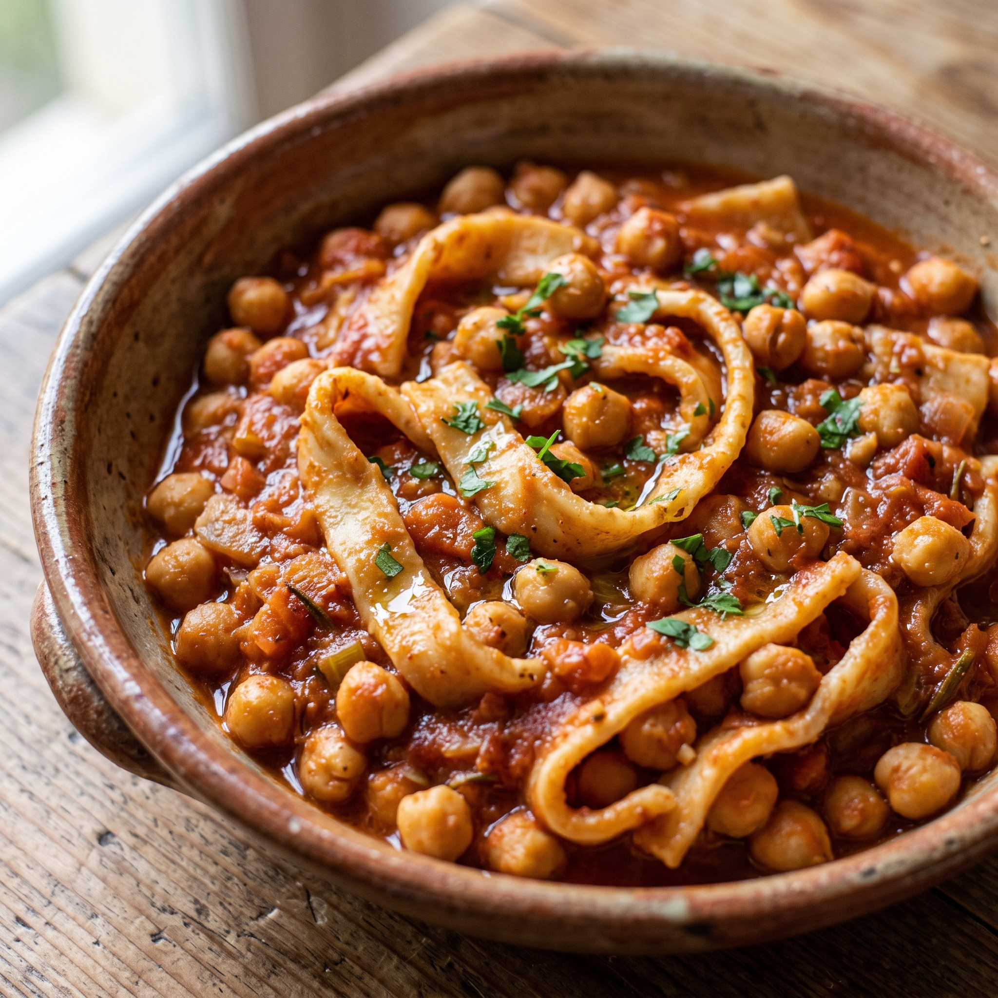 Laina e ceci – rustikale Pasta aus Latium