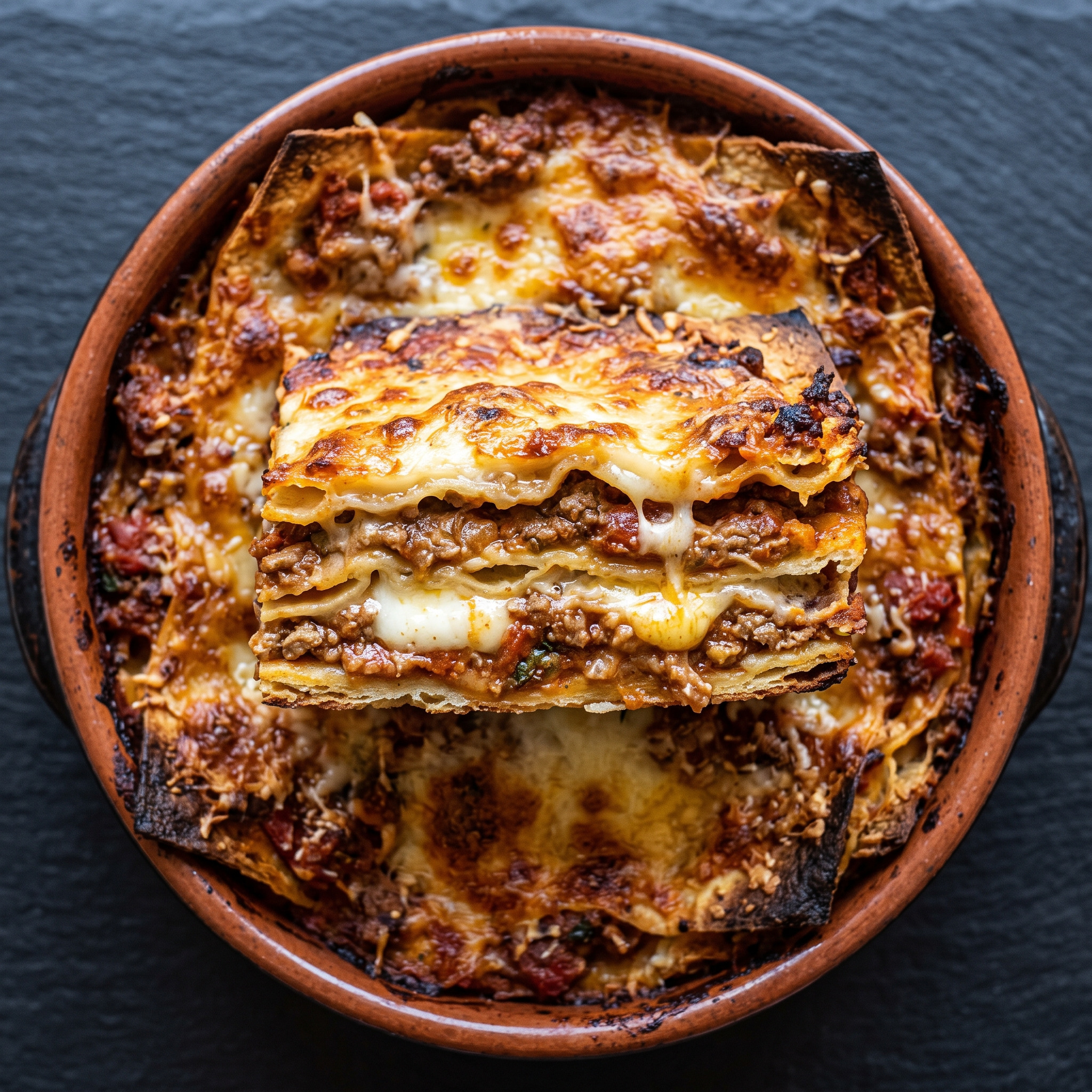 Lasagne di pane carasau al ragù
