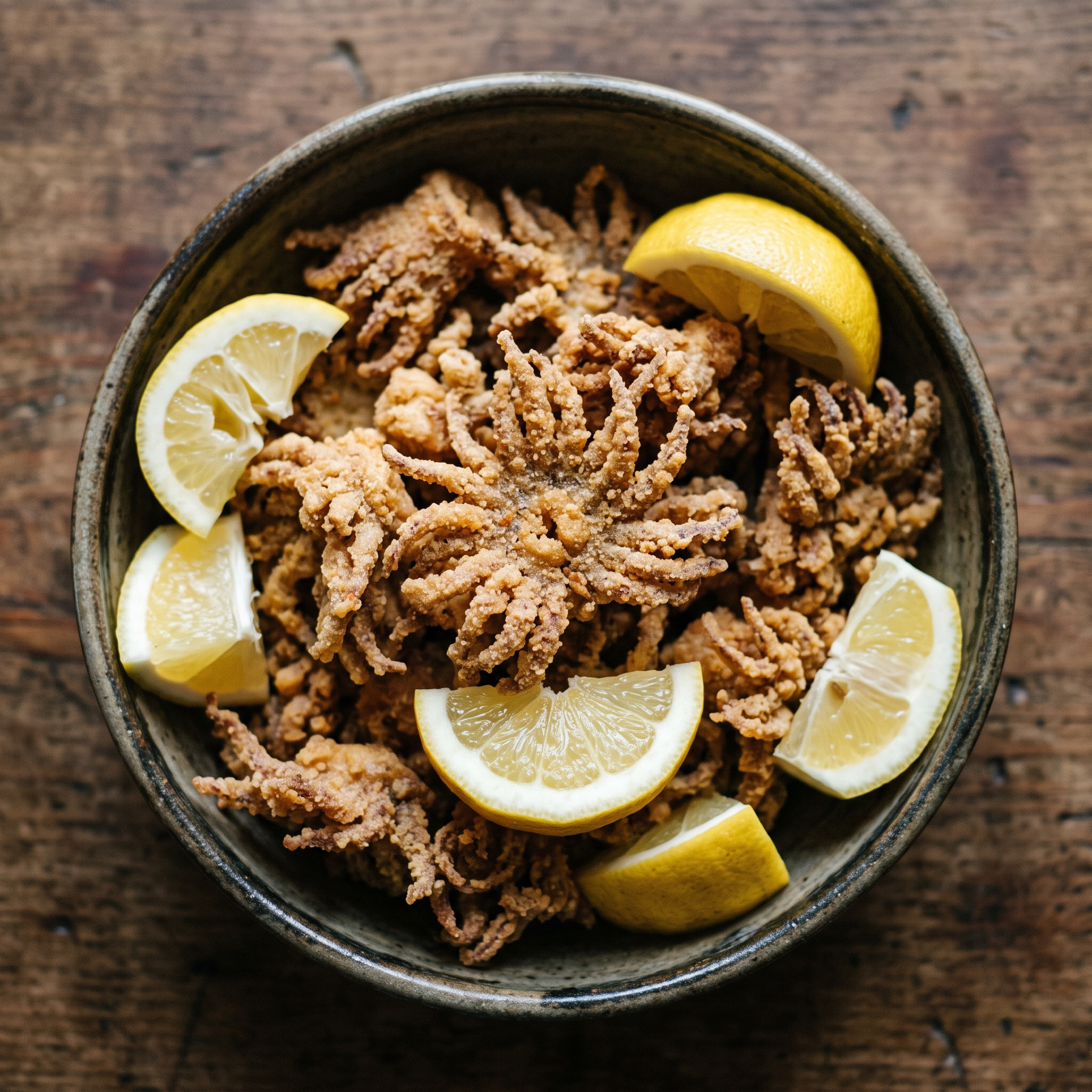 Orziadas: Sardische Seeanemonen knusprig frittiert