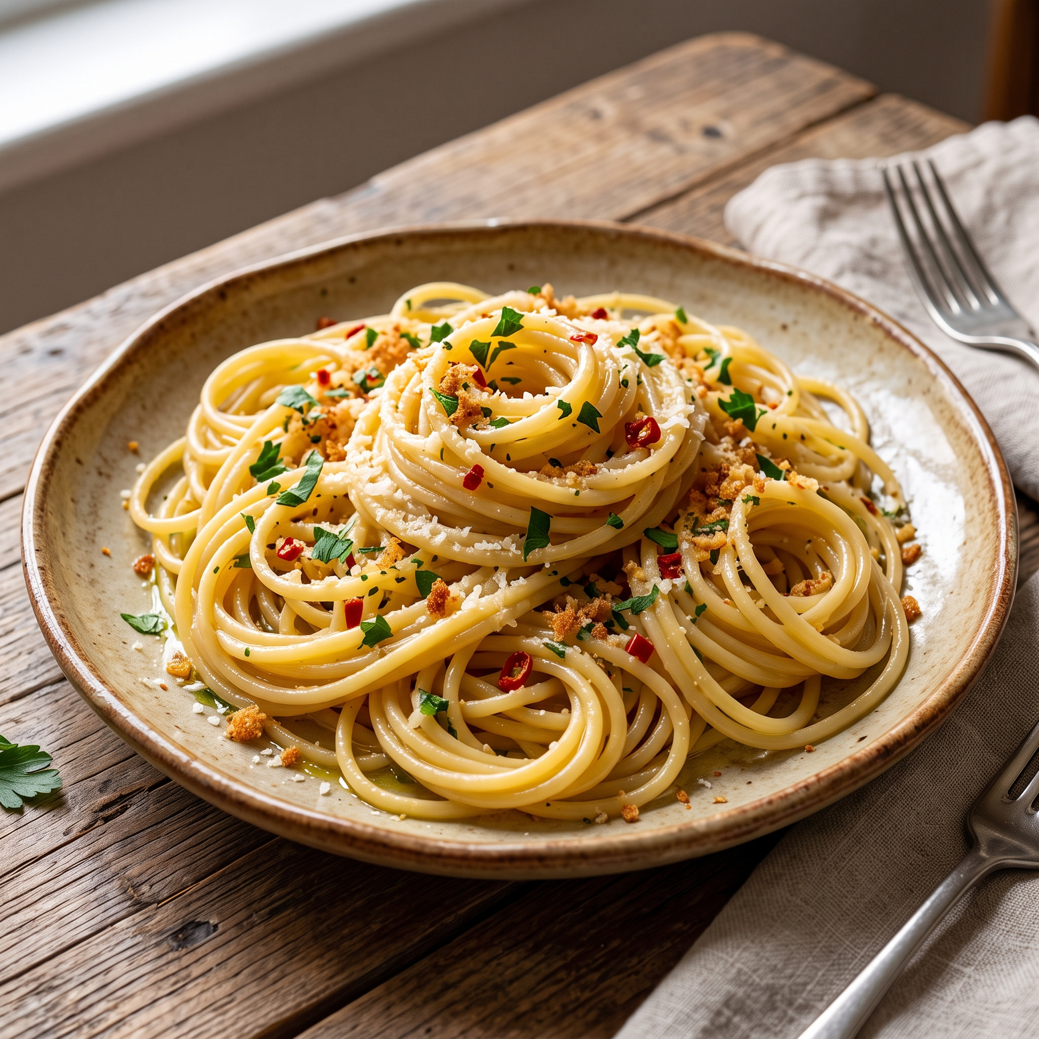 Pasta alla carrettiera aus Sizilien