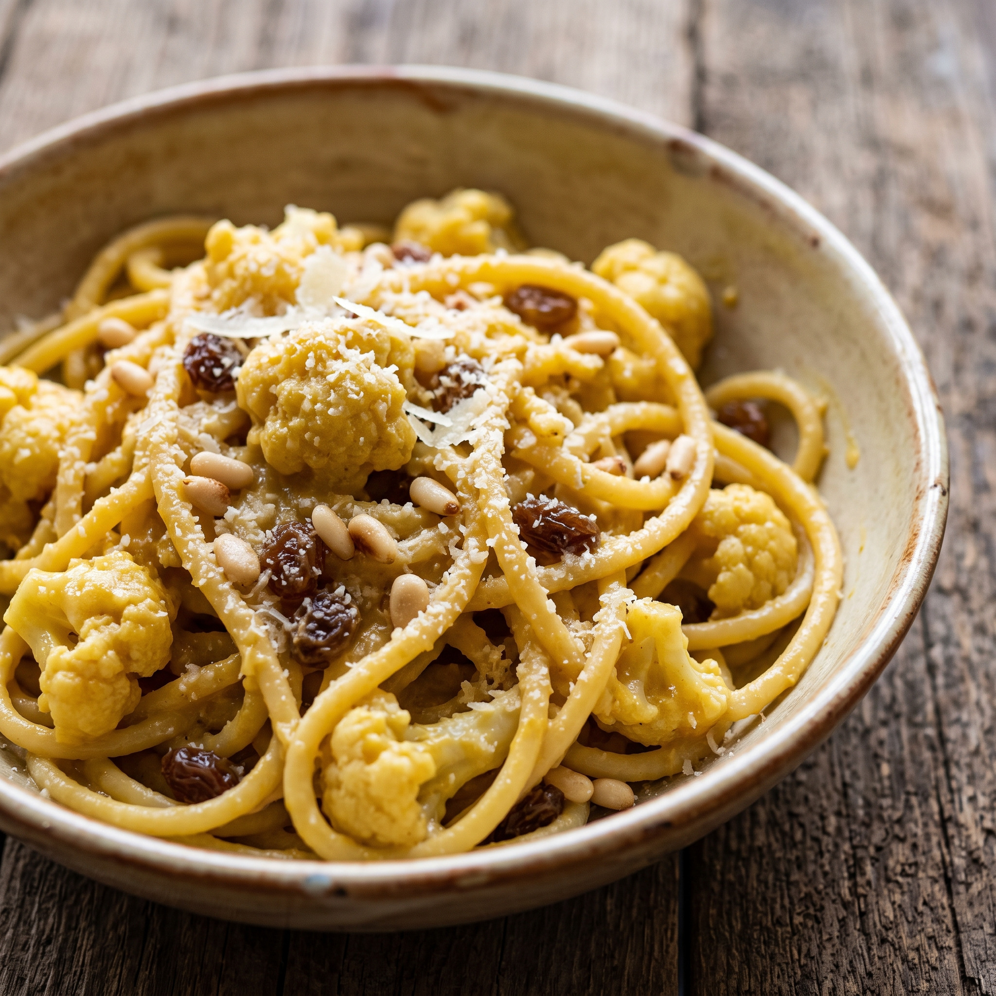 Pasta chi vrocculi arriminati aus Sizilien