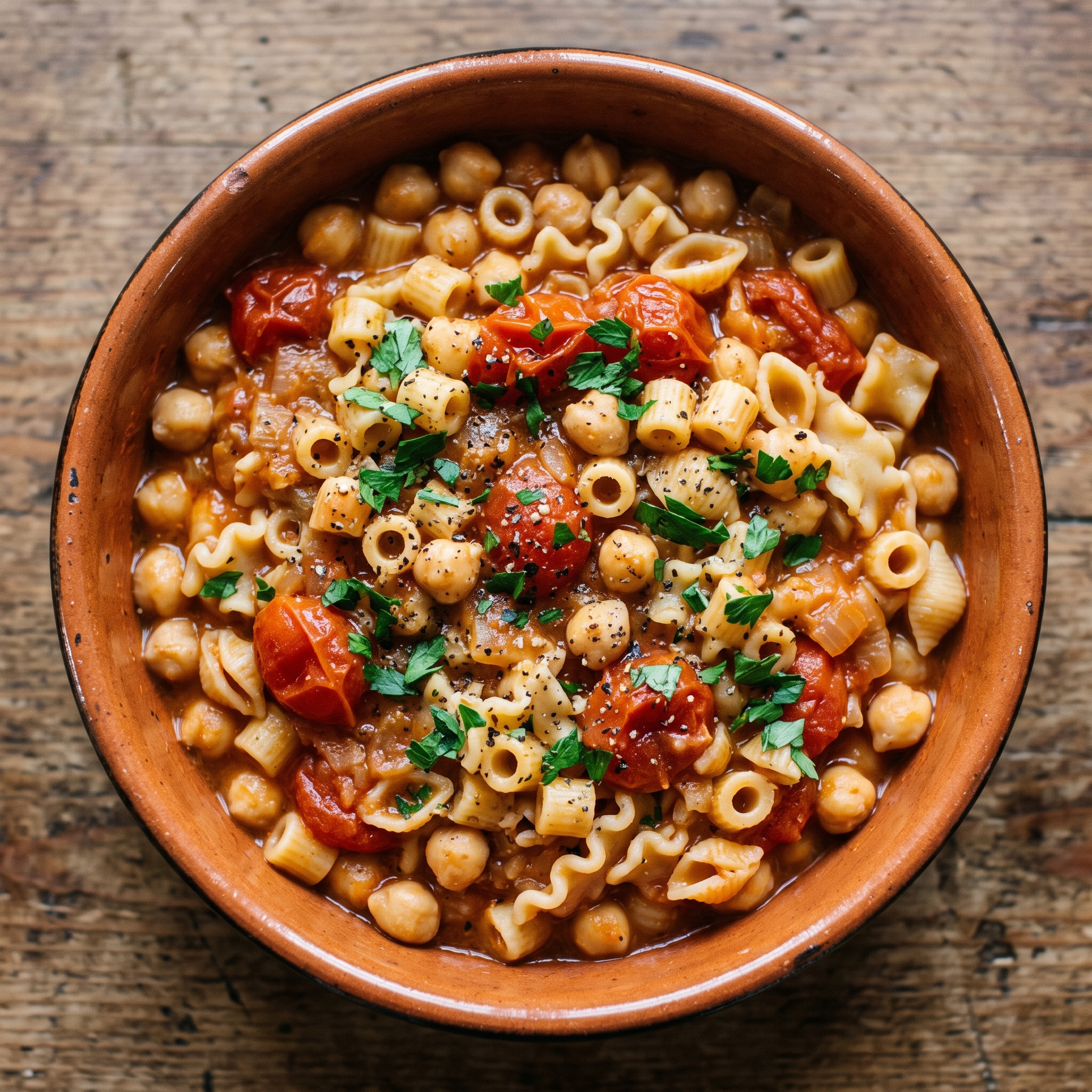Pasta e ceci alla napoletana