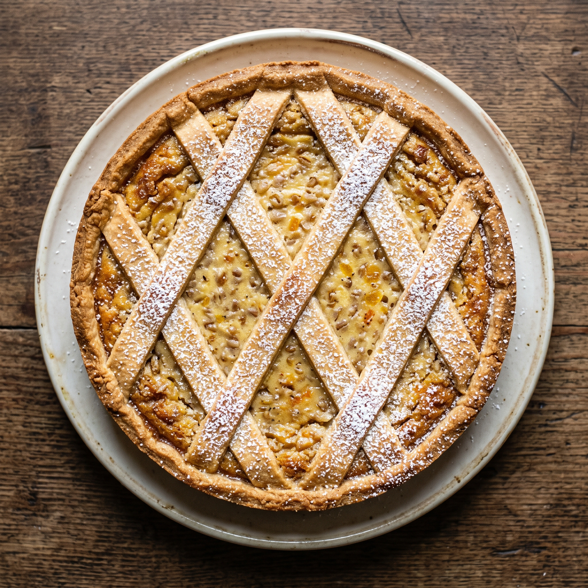 Pastiera Napoletana: Ricotta, Weizen und Orangenblüte