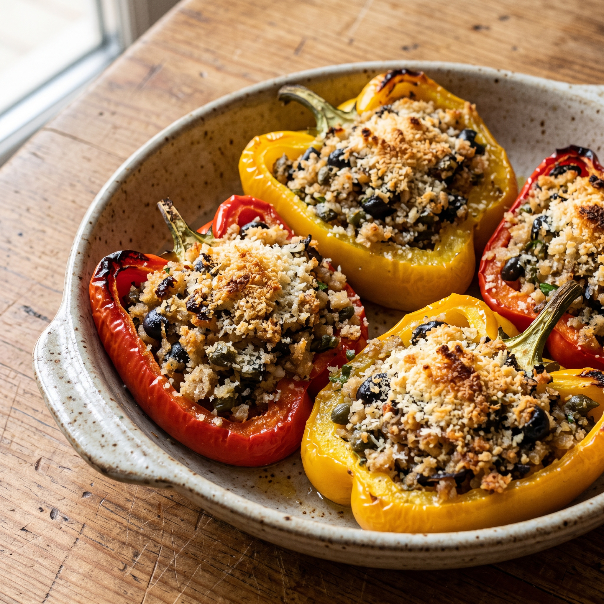 Peperoni imbottiti alla napoletana
