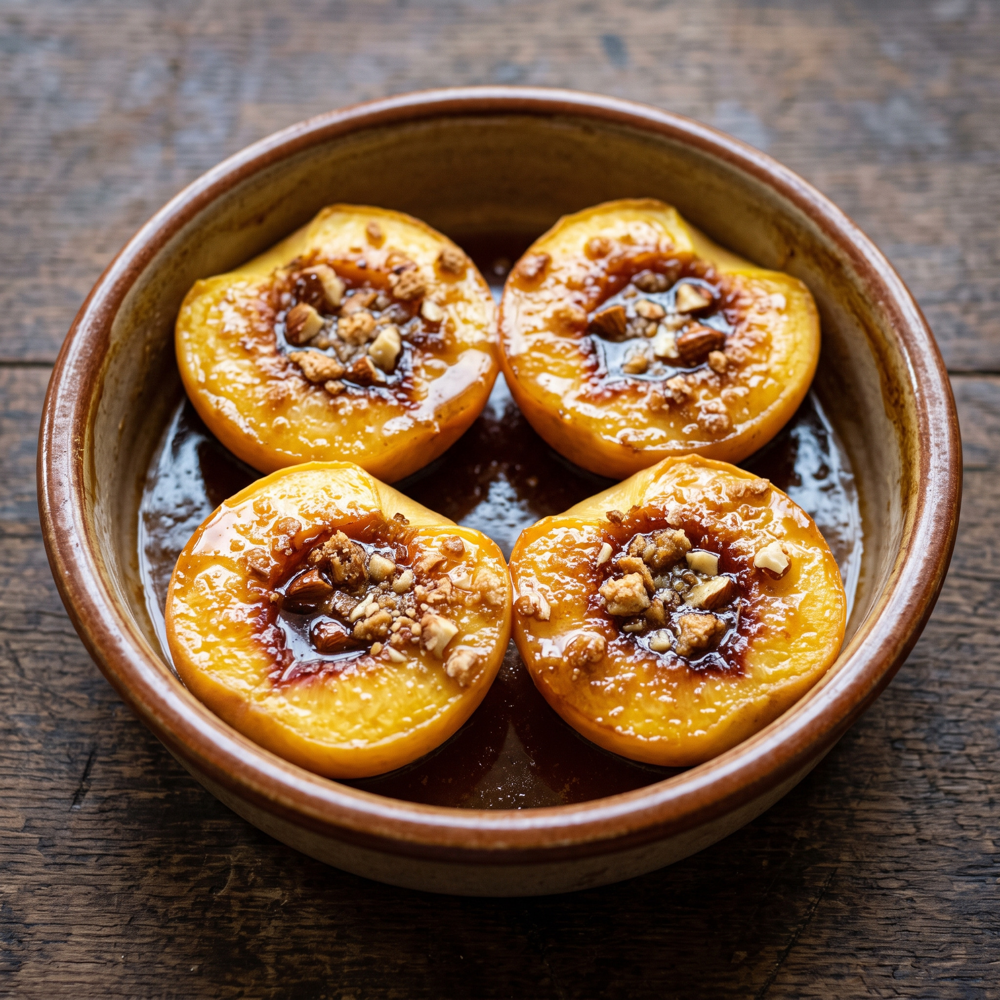 Pesche al forno aus Kampanien