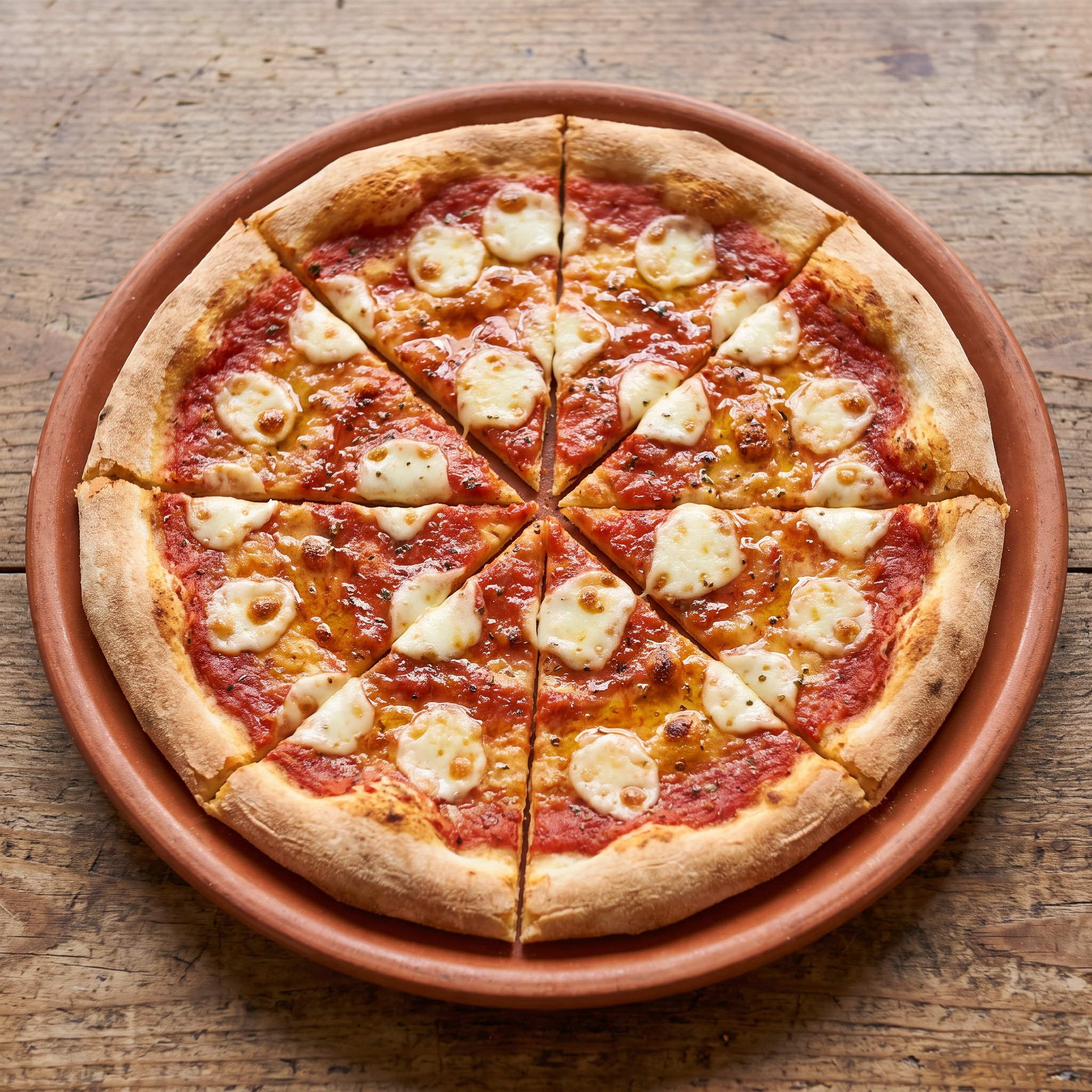 Pizza al mattone aus dem Piemont