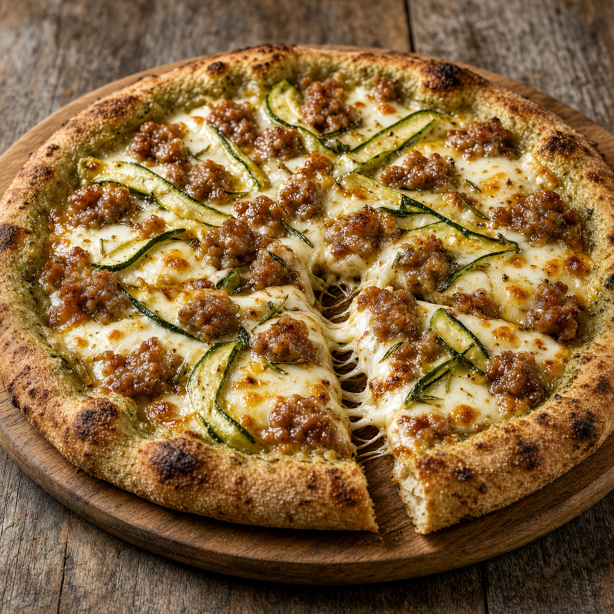 Nussiger Teig, würzige Toppings