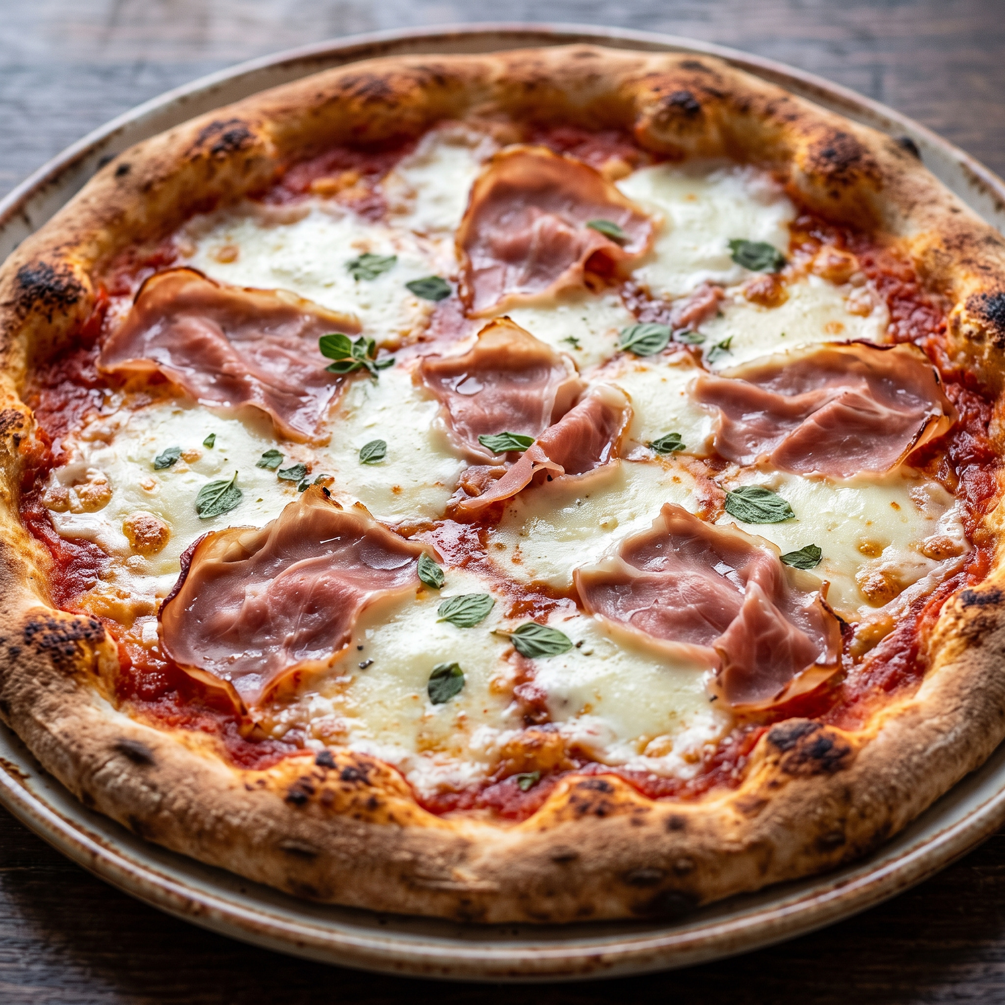 Pizza valdostana mit Fontina