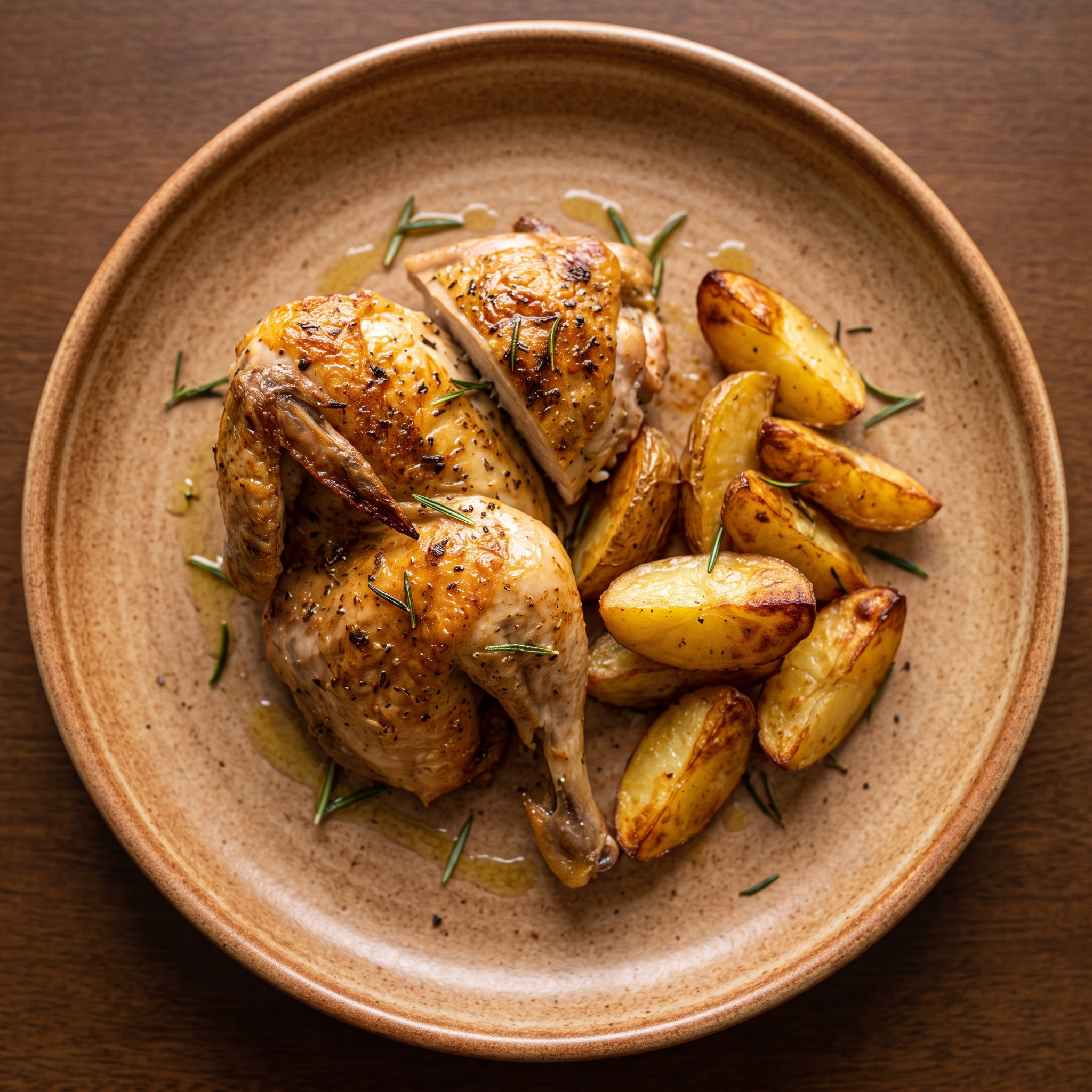 Pollo arrosto con patate