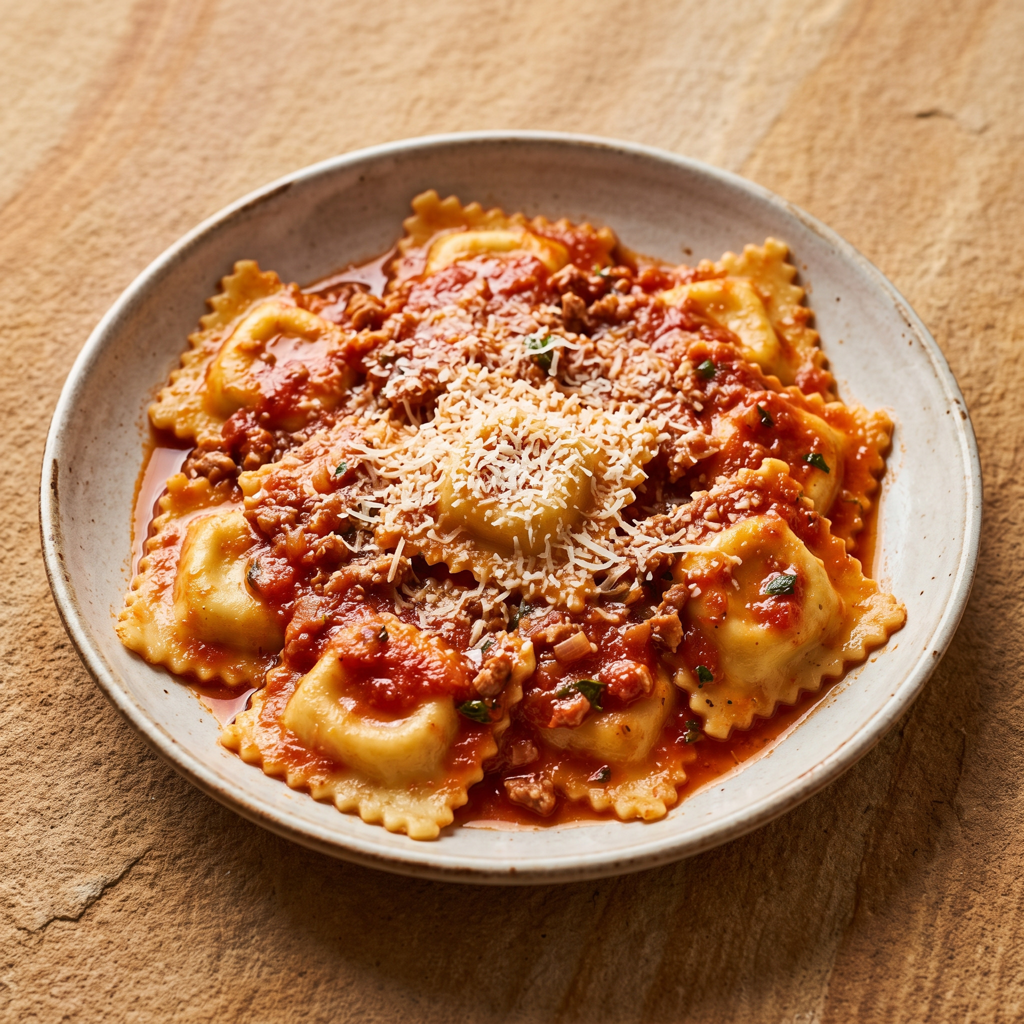 Kalabriens gefüllte Ravioli mit würziger Füllung