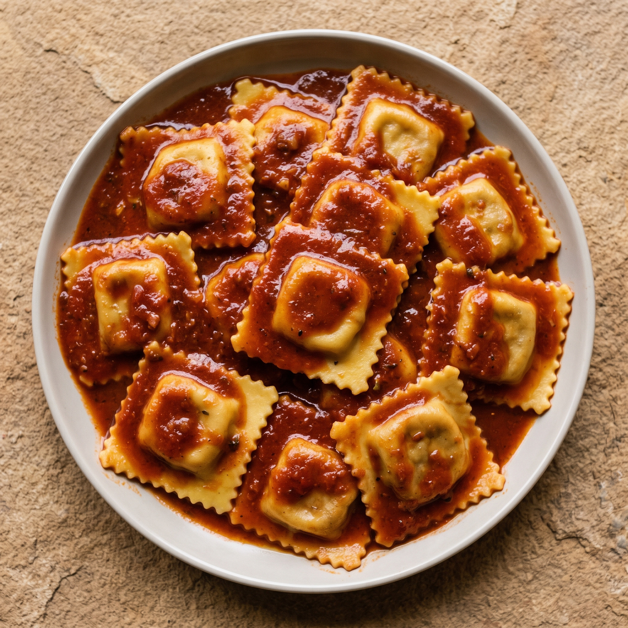 Ravioli alla genovese col tocco