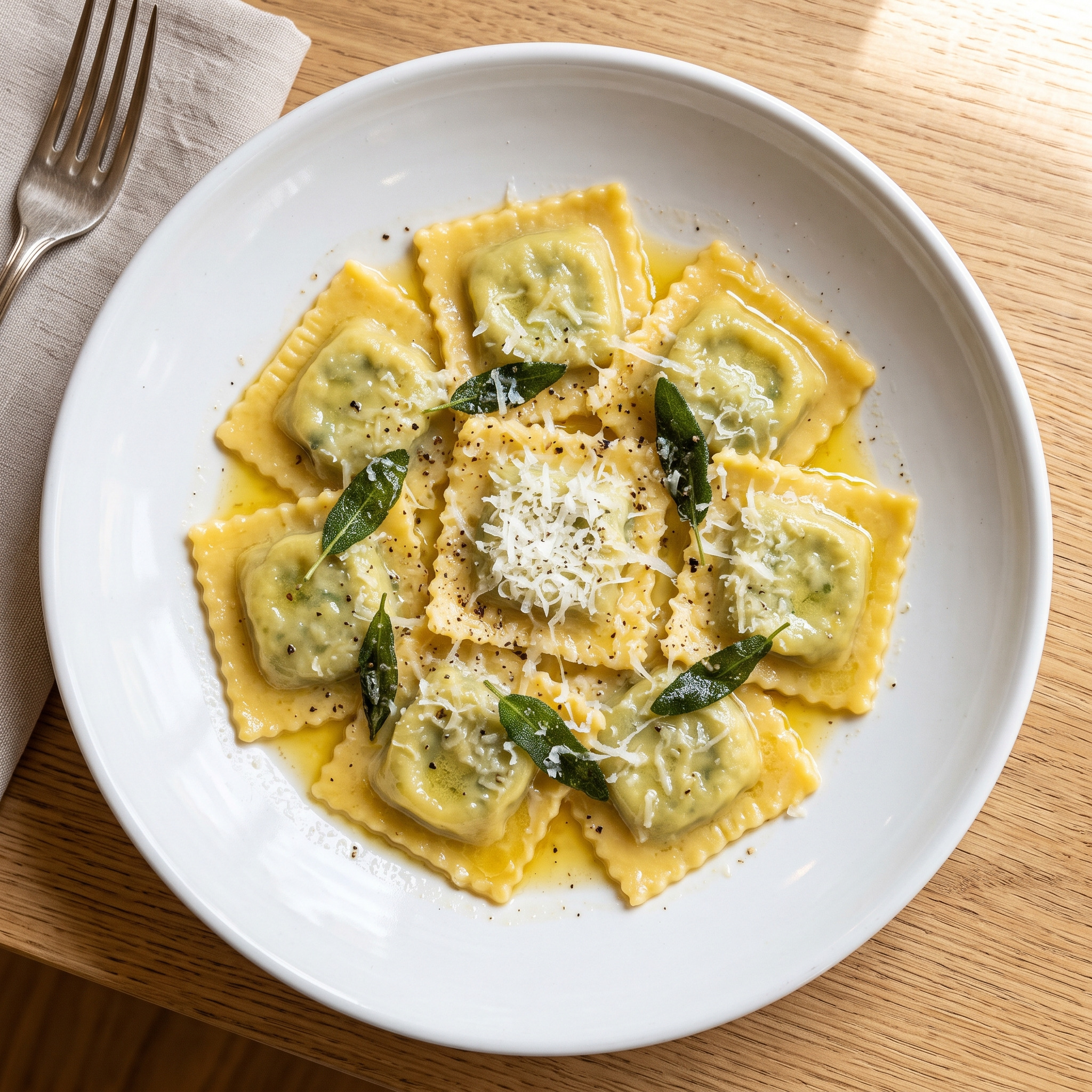 Ravioli di ricotta e spinaci aus Latium