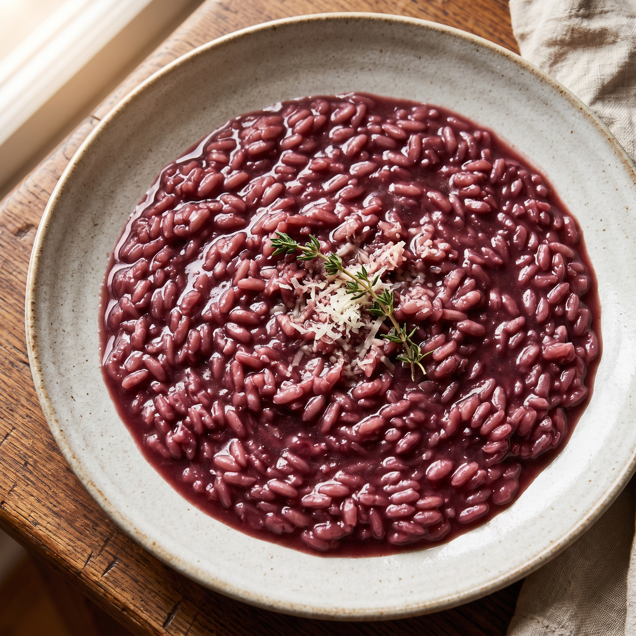 Risotto al Barolo aus dem Piemont