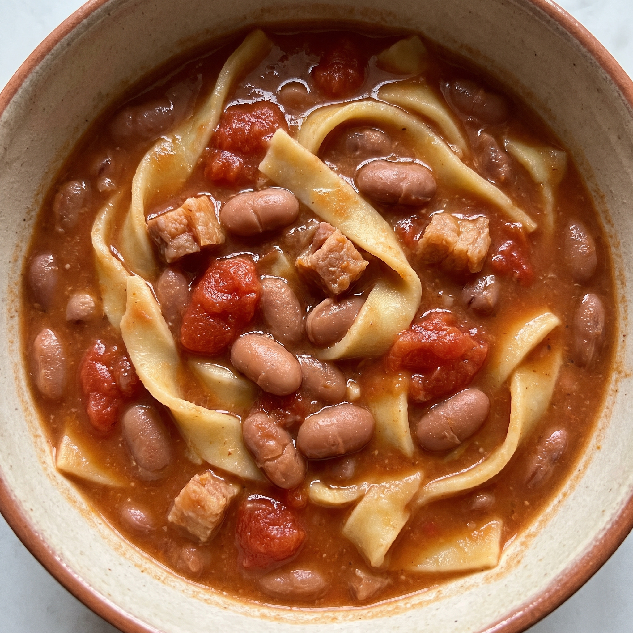 Sagne e fagioli alla ciociara