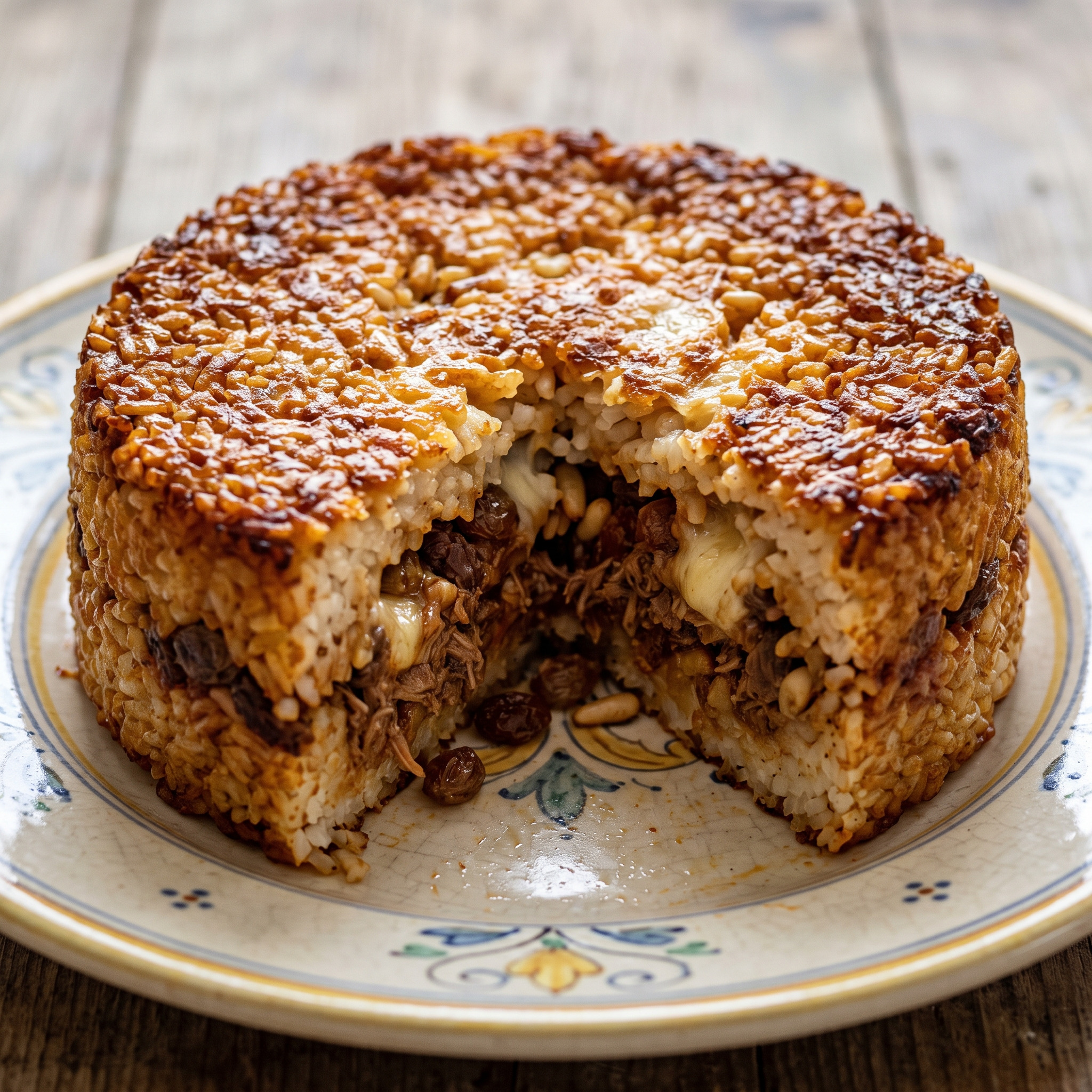 Sizilianischer Reis-Timballo aus Enna
