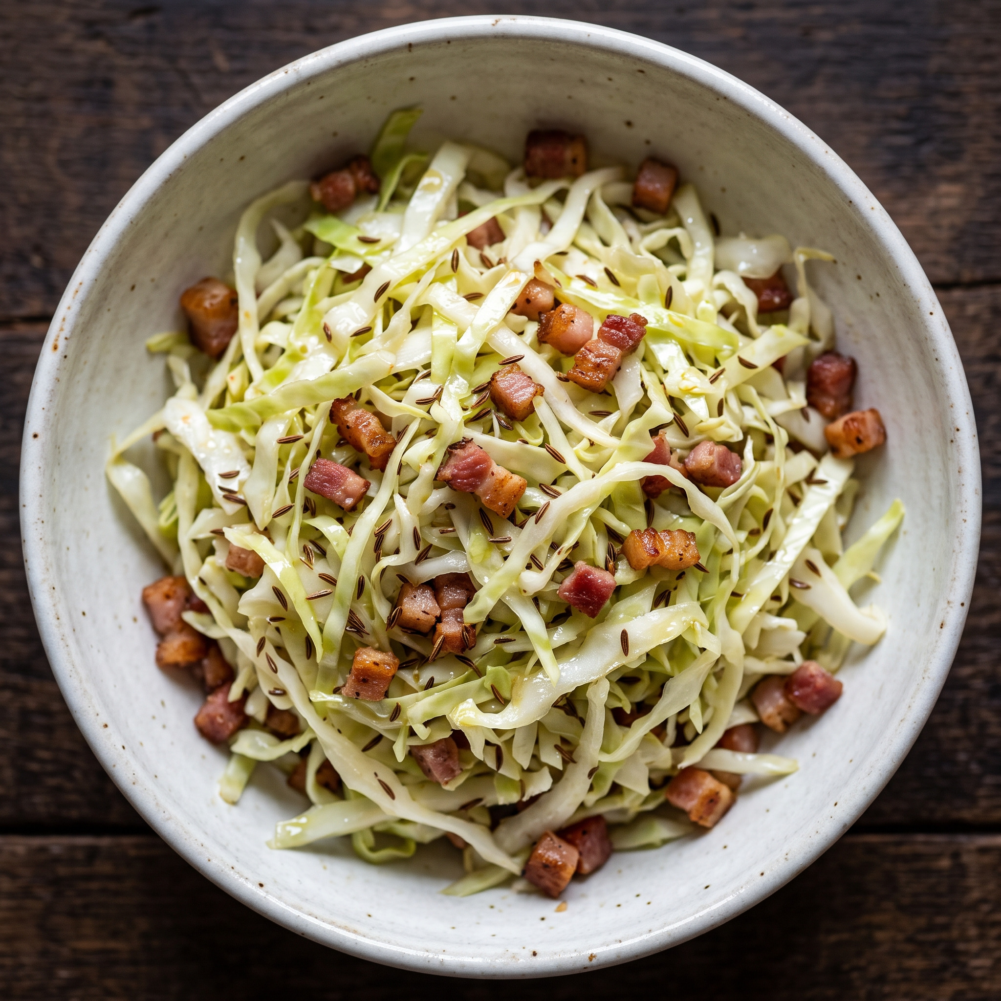 Südtiroler Krautsalat mit Speck