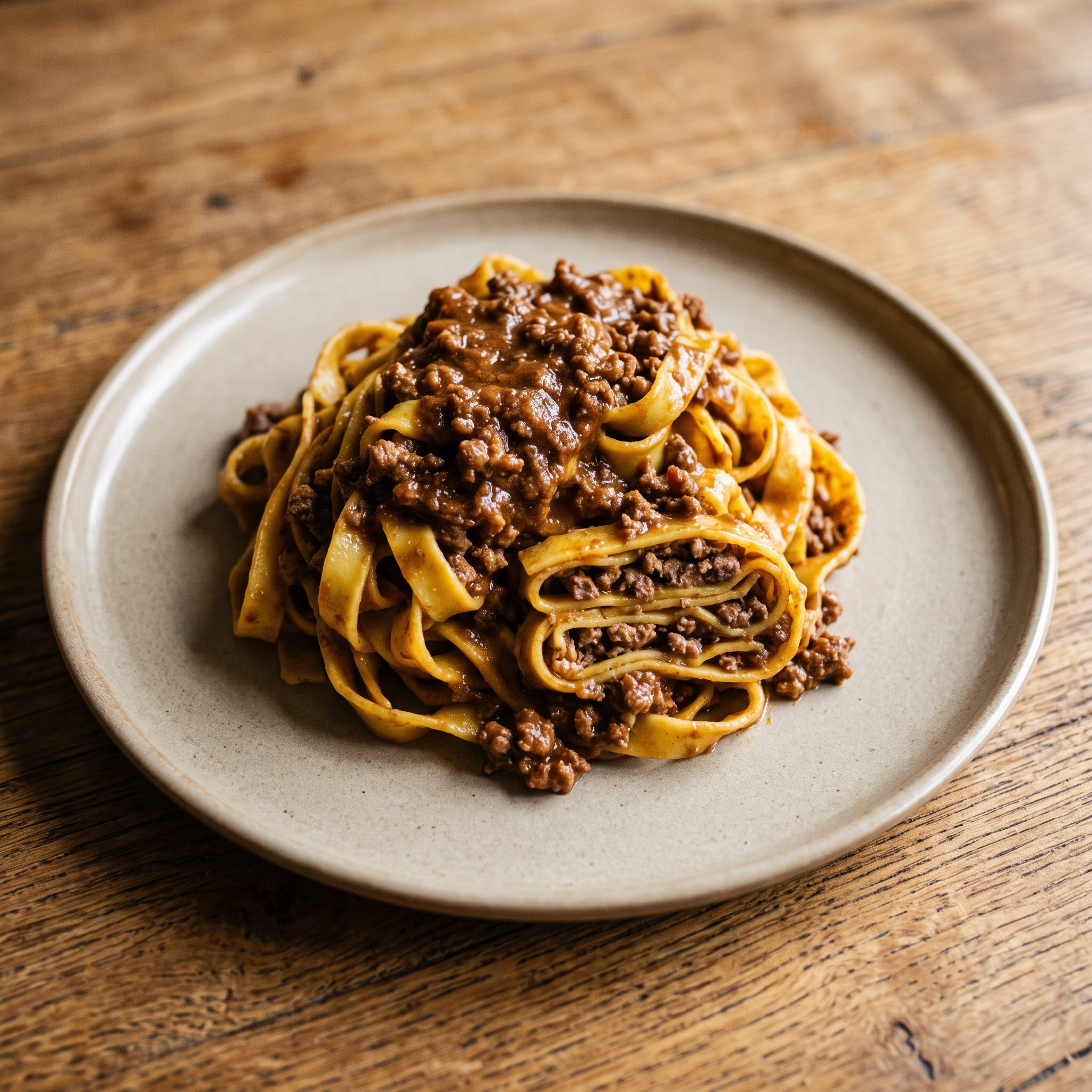 Tagliatelle al ragù di cervo