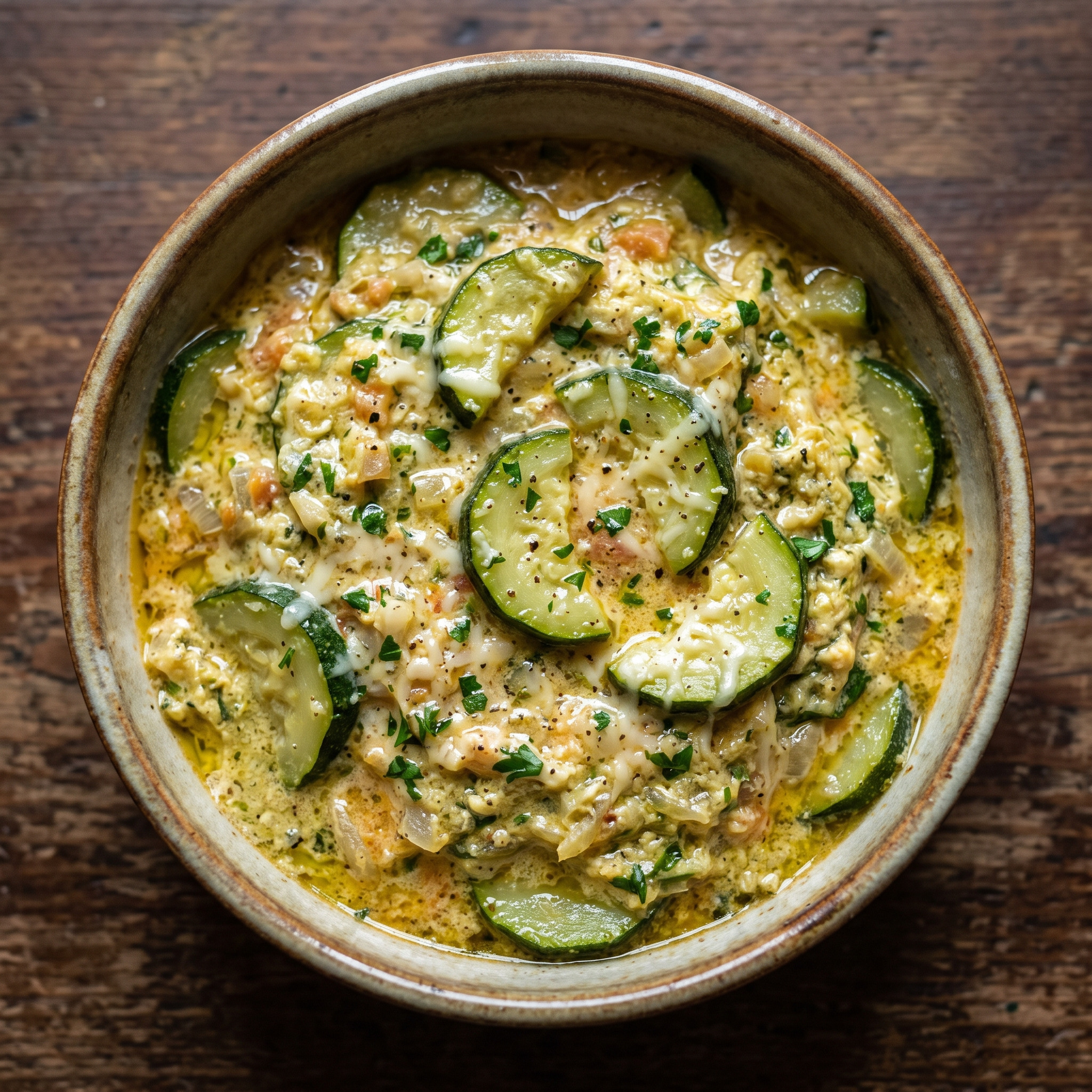Zucchine cace e ova: Zucchini mit Ei und Käse aus den Abruzzen