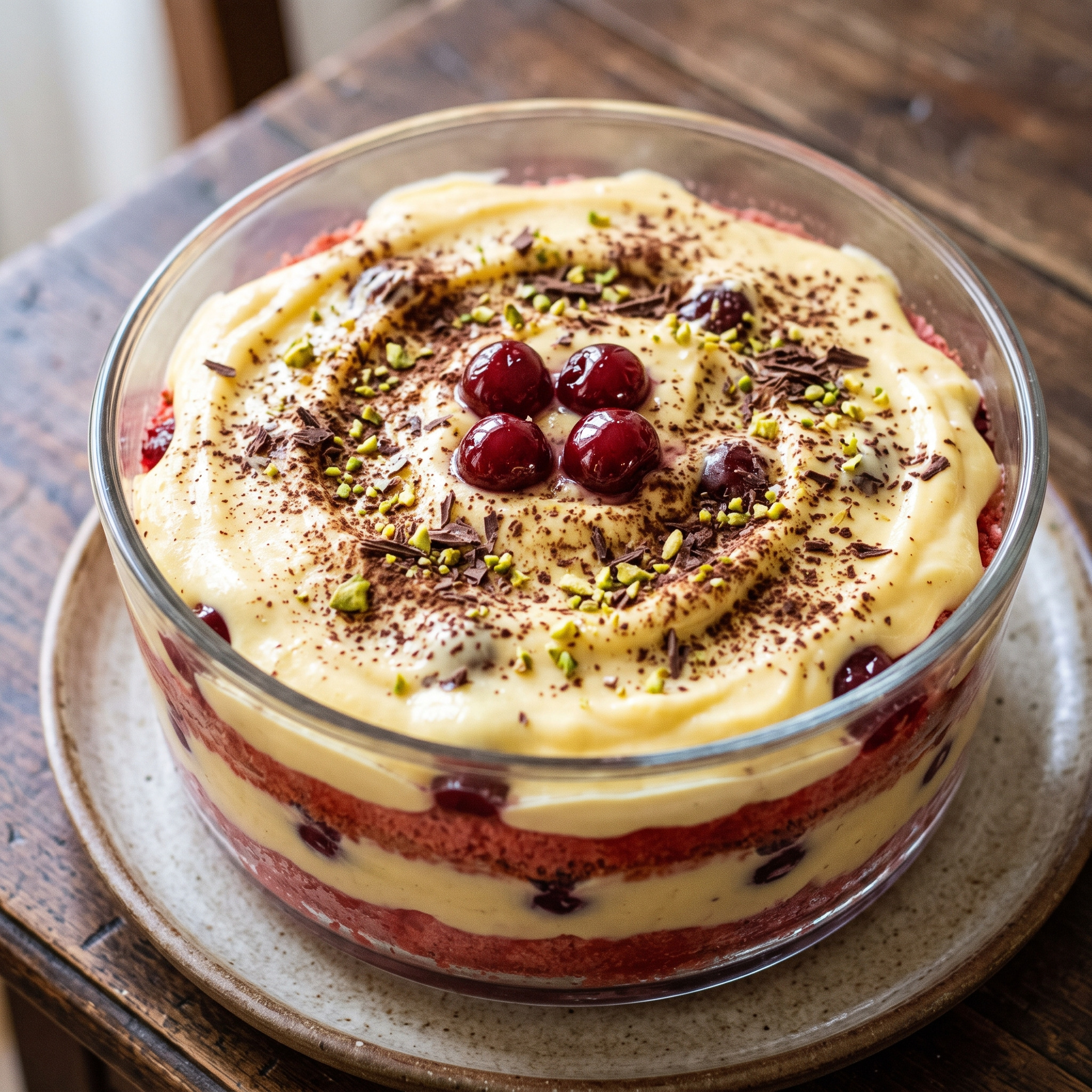 Zuppa inglese napoletana: Schichtdessert mit Amarene