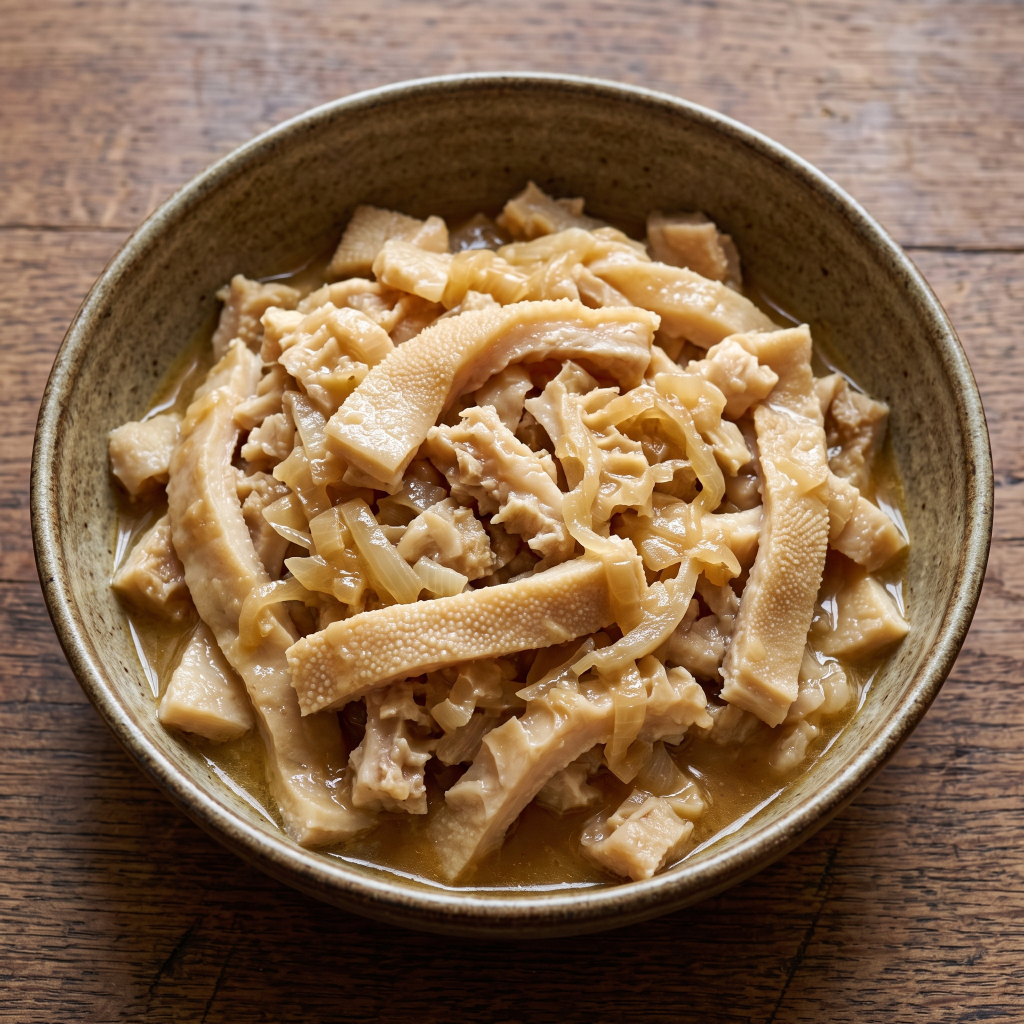 Tripes à la bretonne: Bretonische Kutteln mit Zwiebelbutter