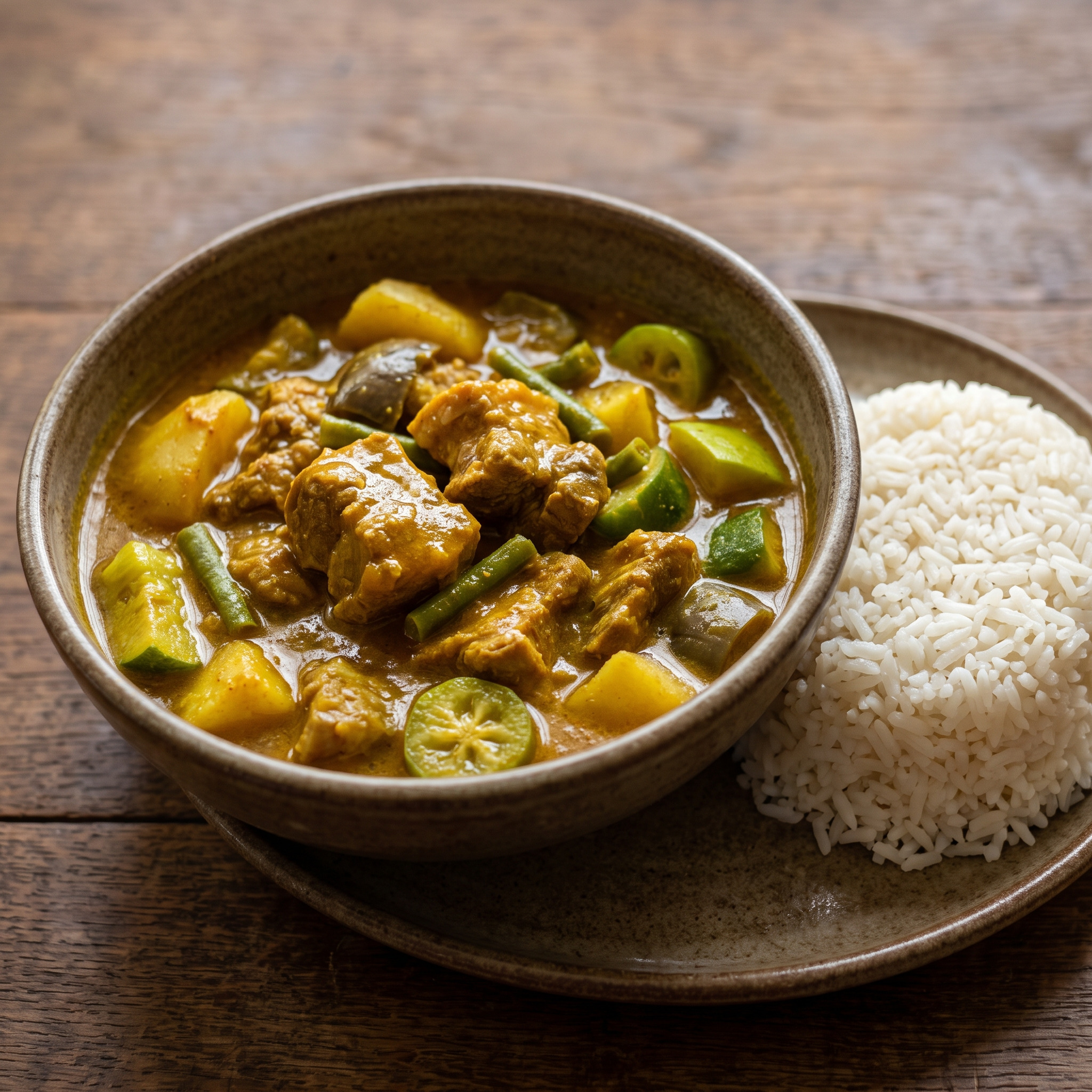 Colombo de porc à la guyanaise