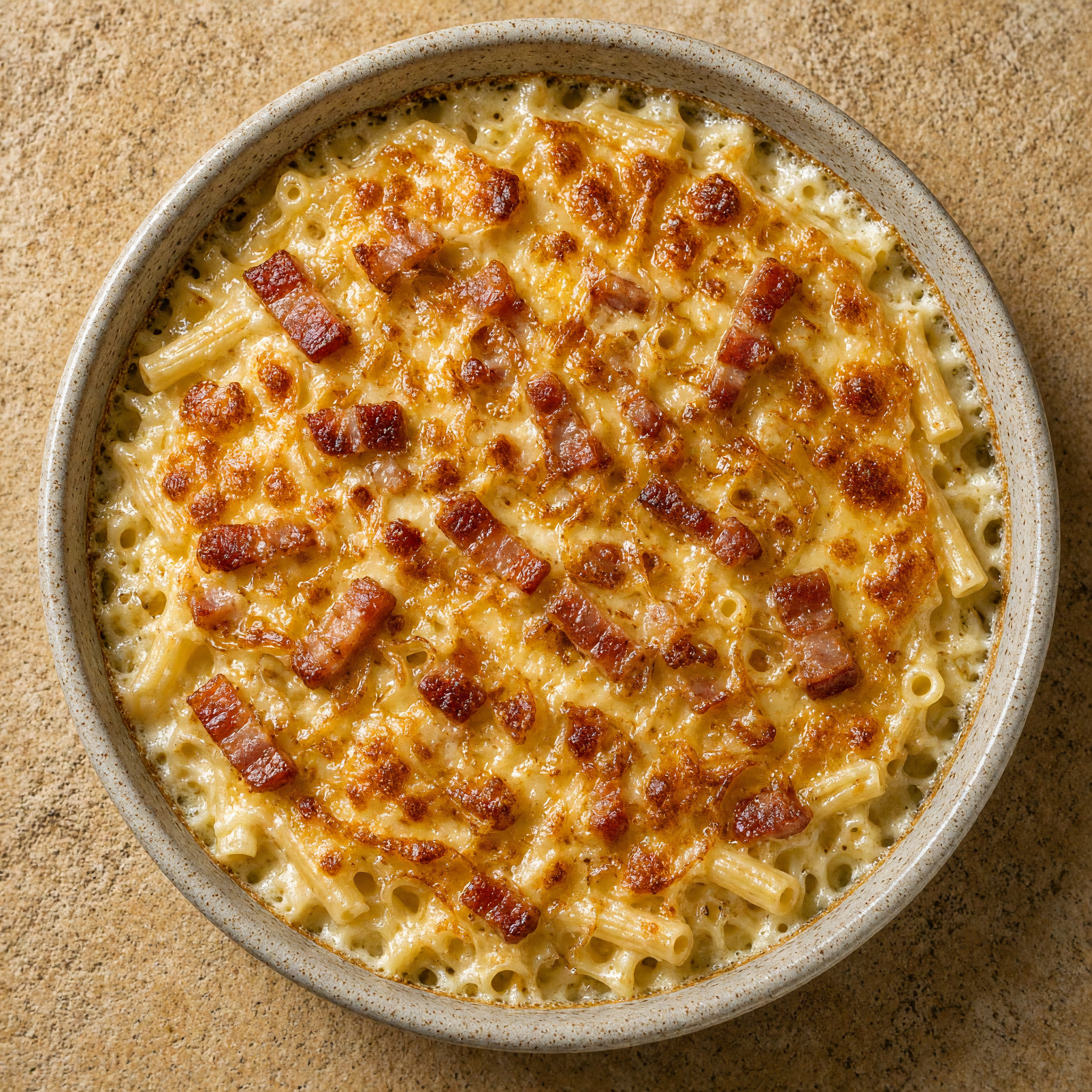 Elsässischer Nudelgratin mit Fromage blanc