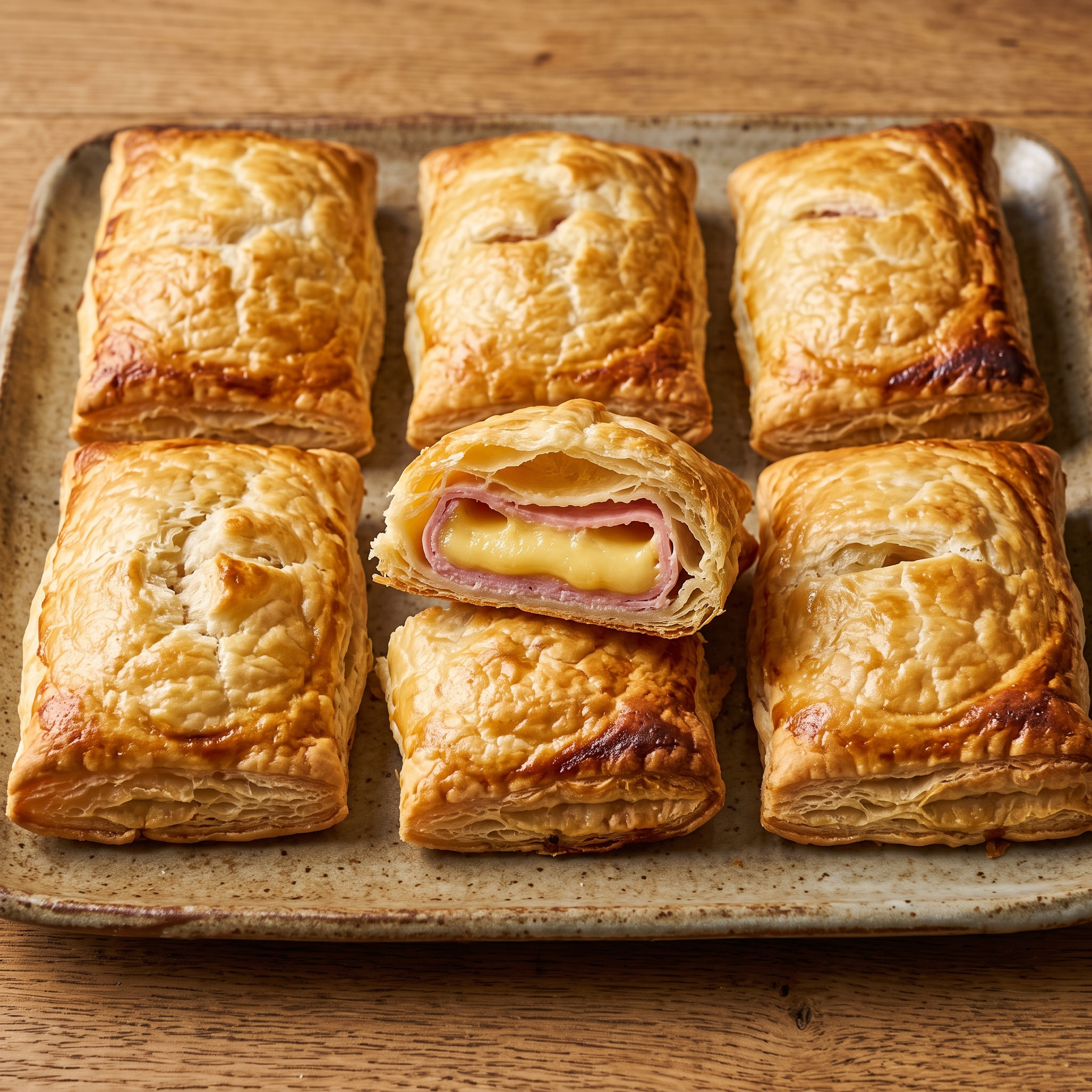 Feuilleté comtois au jambon