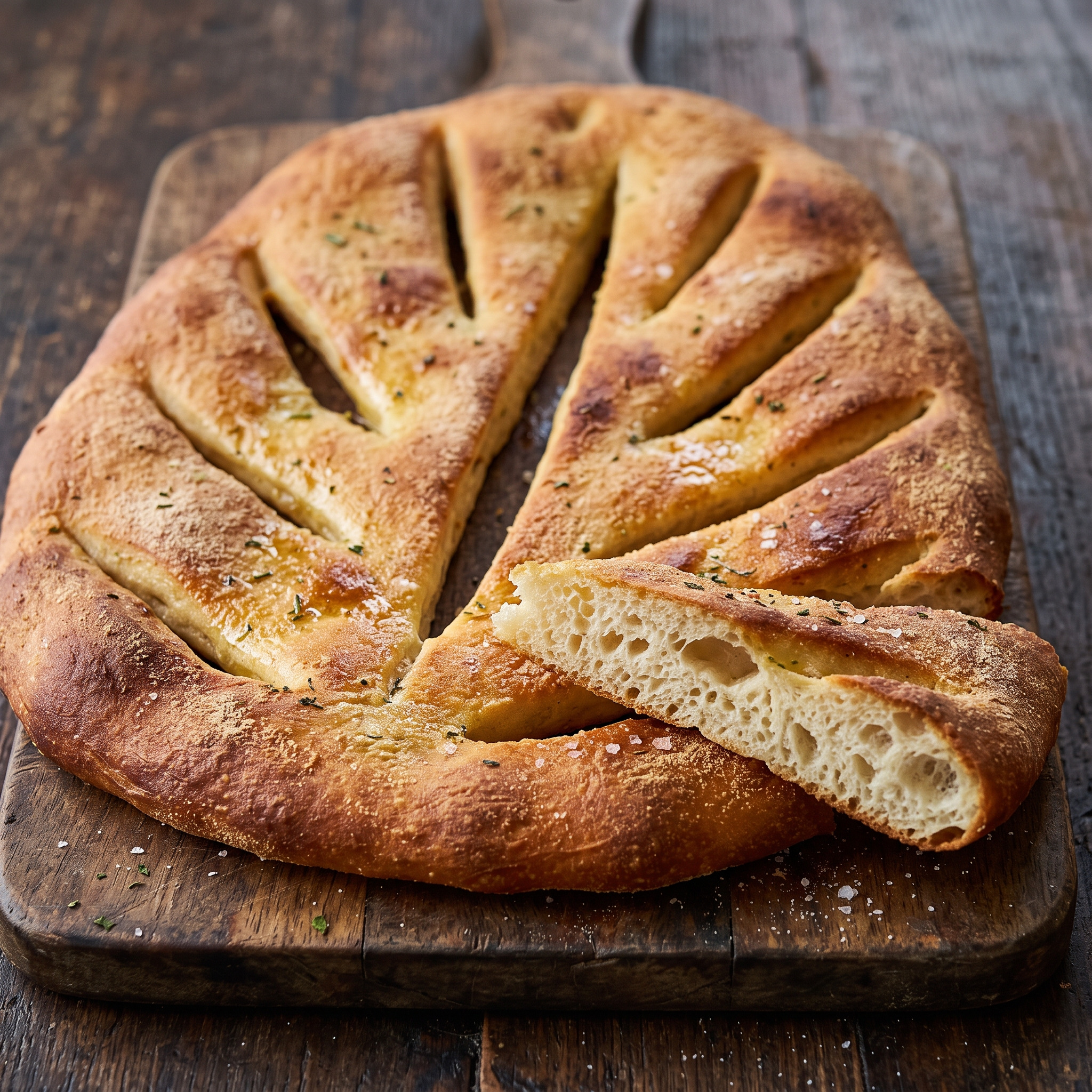Fouaisse aus Burgund – herzhaftes Fladenbrot
