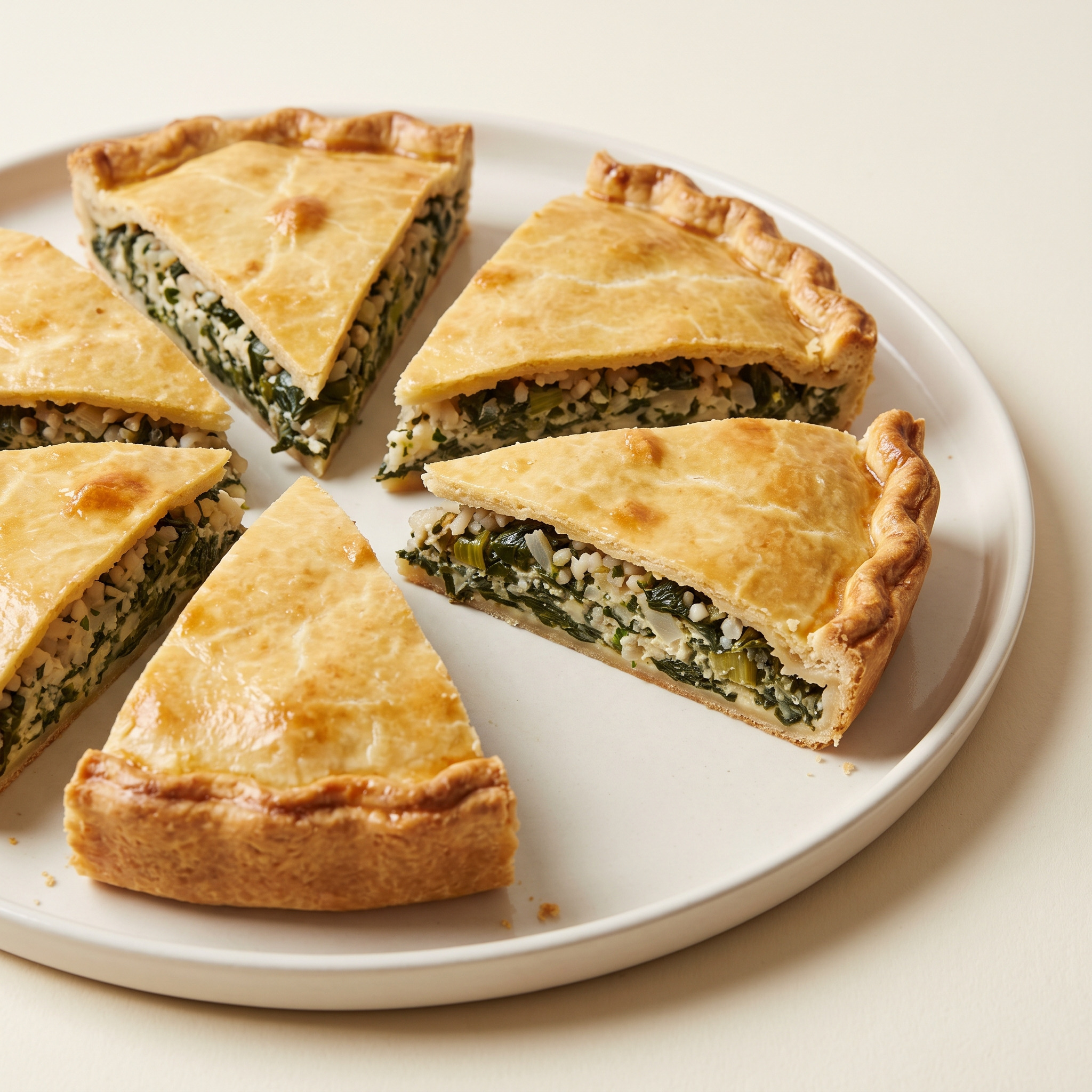 Herzhafte Mangoldtourte mit Olivenölteig