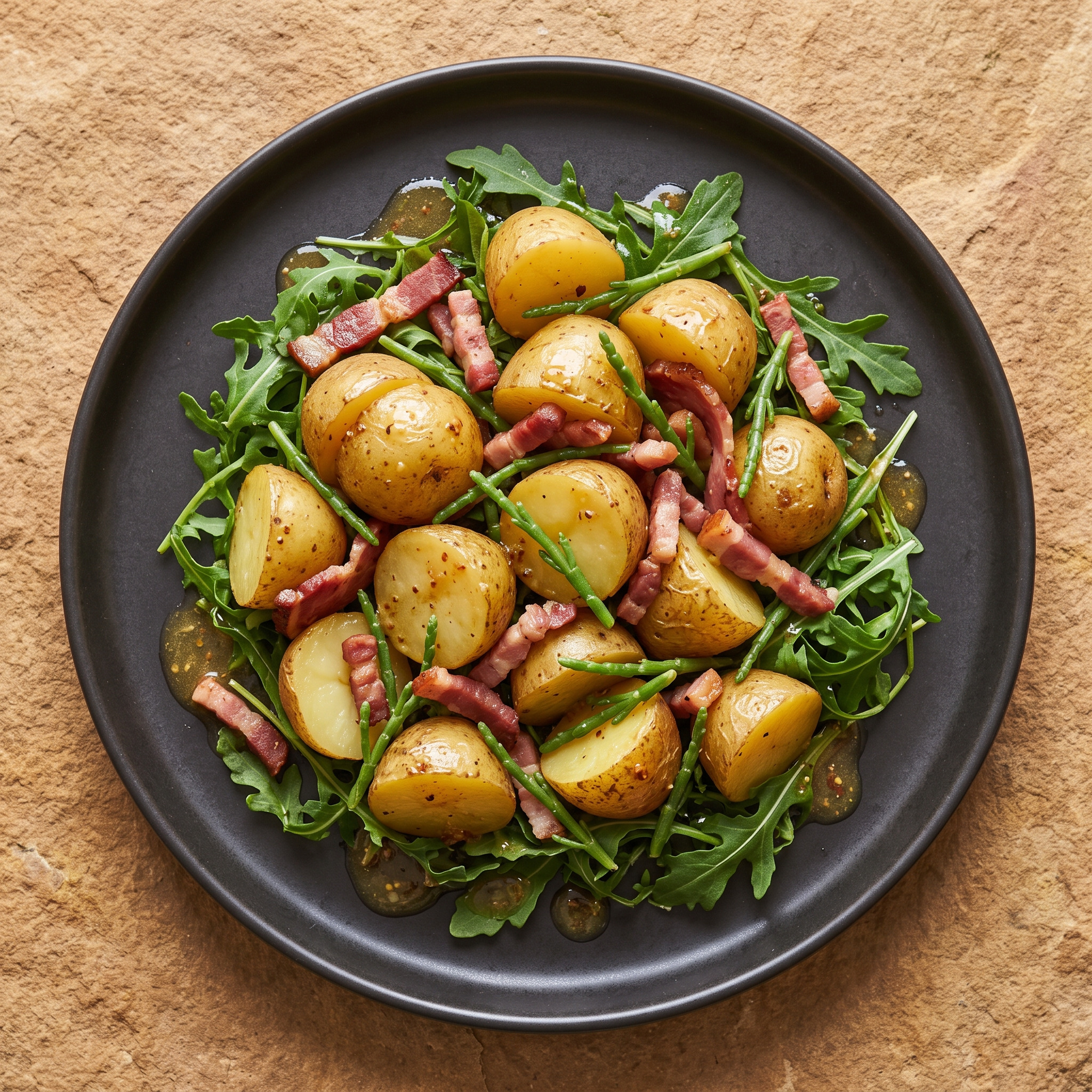 Salade de pommes de terre de Noirmoutier aux salicornes