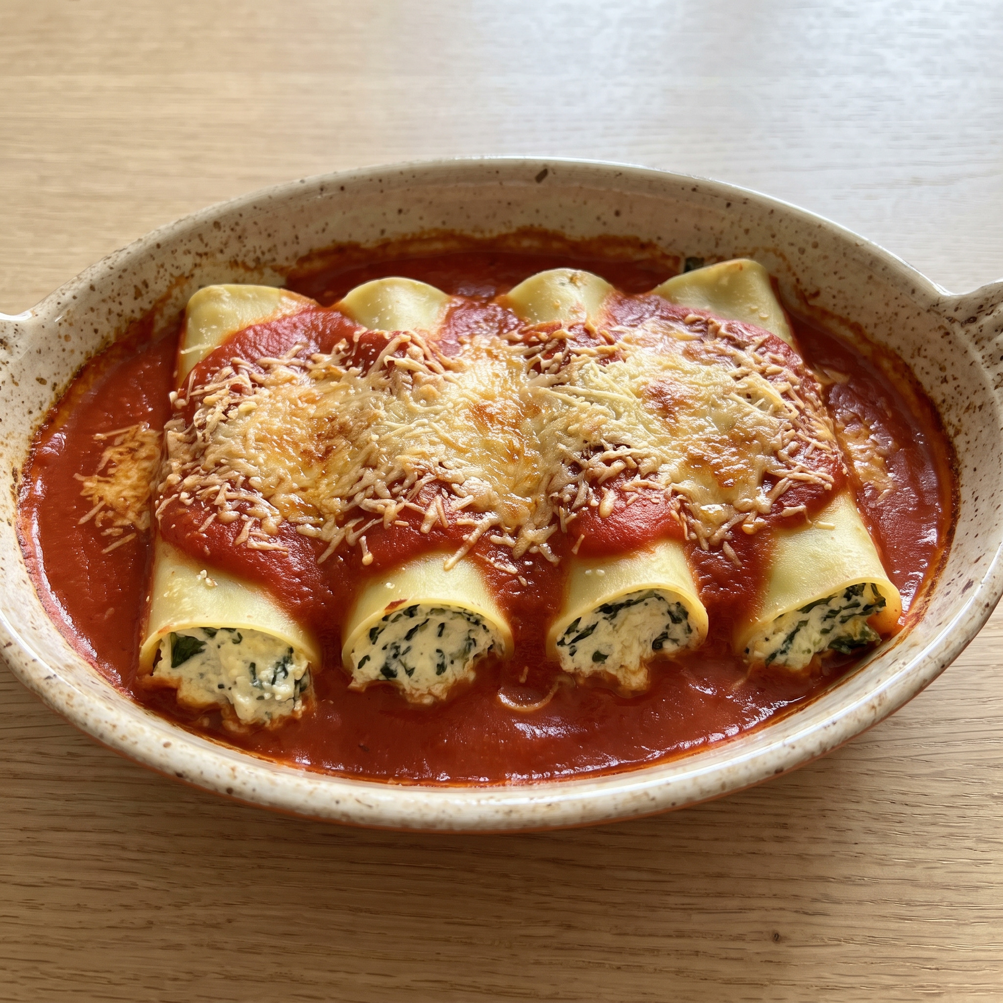 Korsischer Cannelloni-Auflauf mit Brocciu