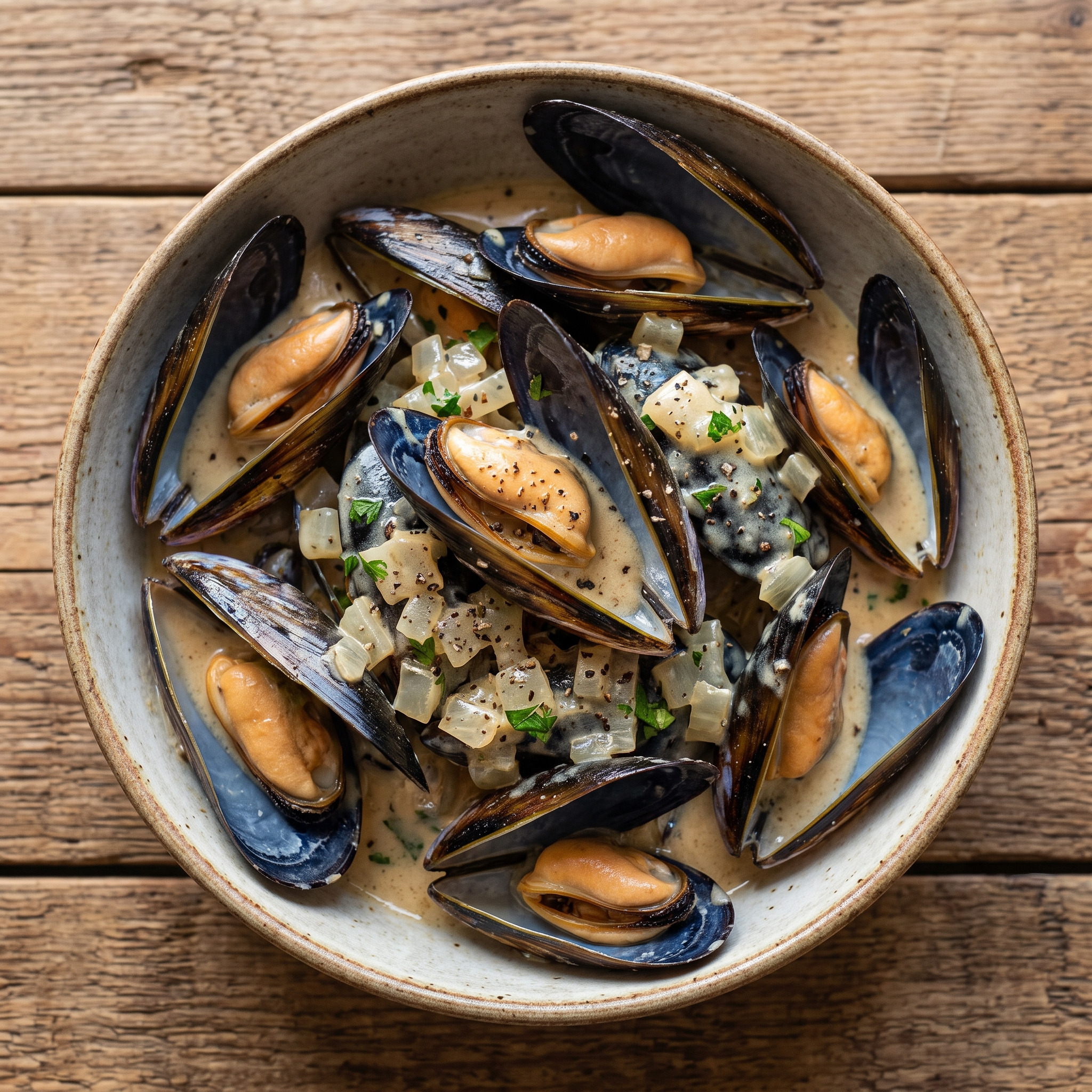 Moules au munster aus dem Grand Est