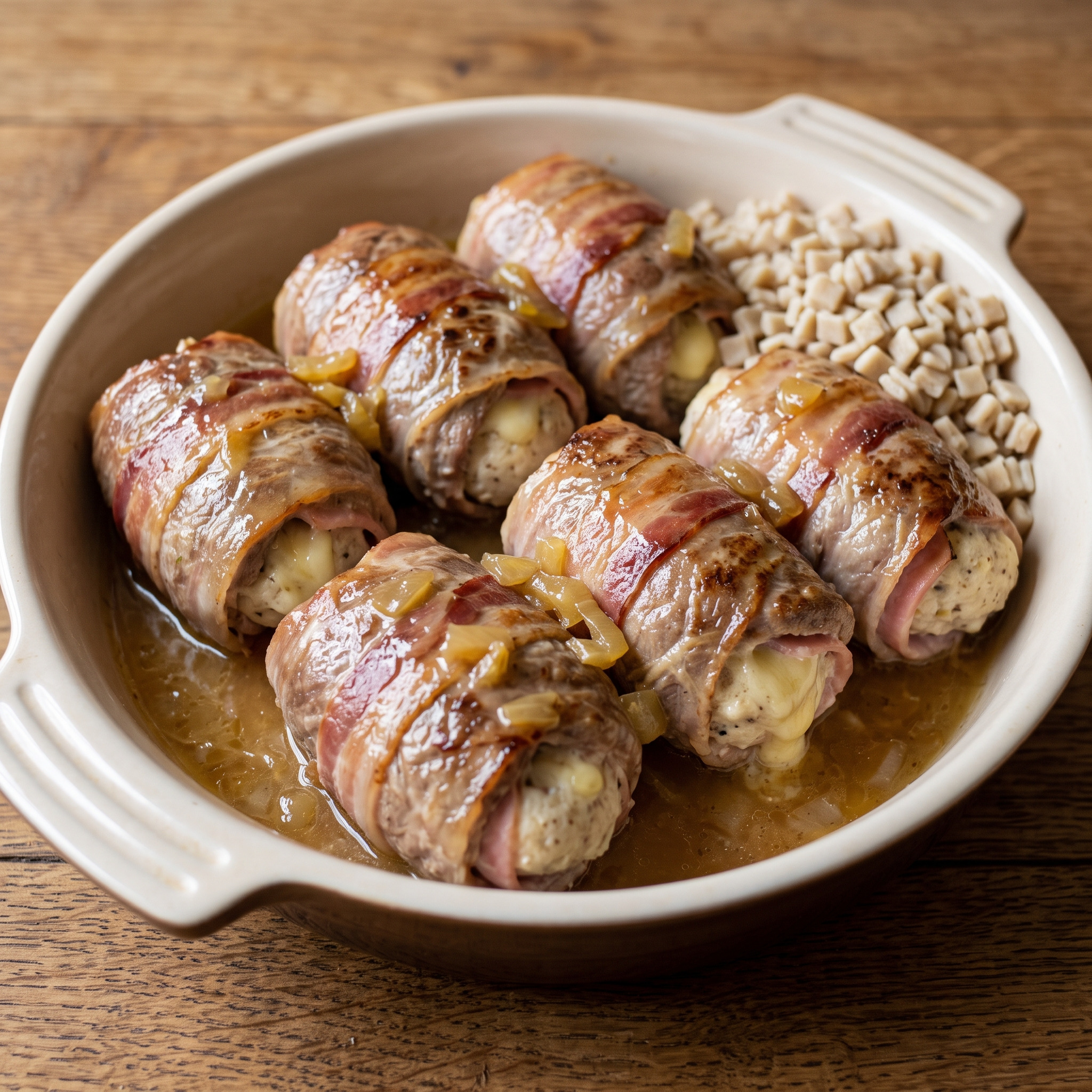 Paupiettes lyonnaises mit Quenelle