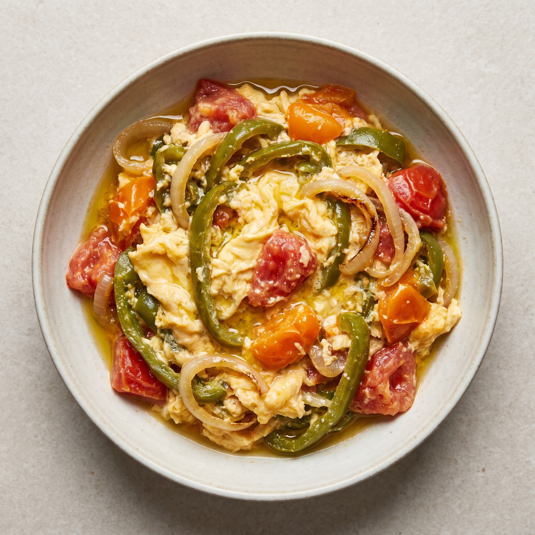 Piperade basquaise – baskische Gemüsepfanne mit Ei