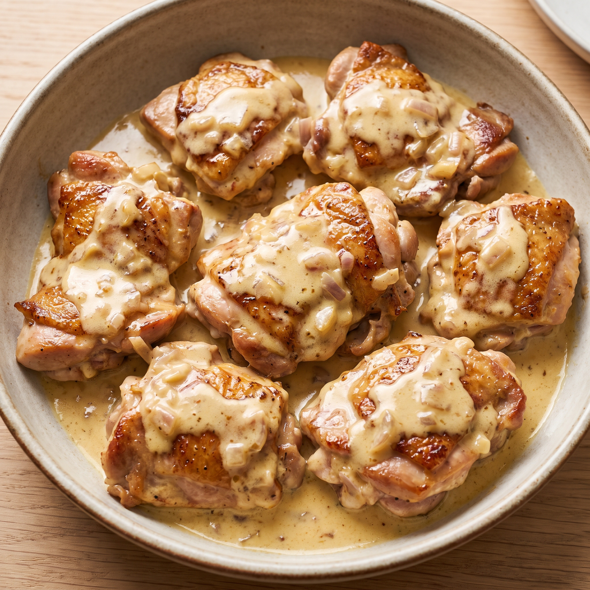 Poulet au Maroilles: Hähnchen in cremiger Biersauce