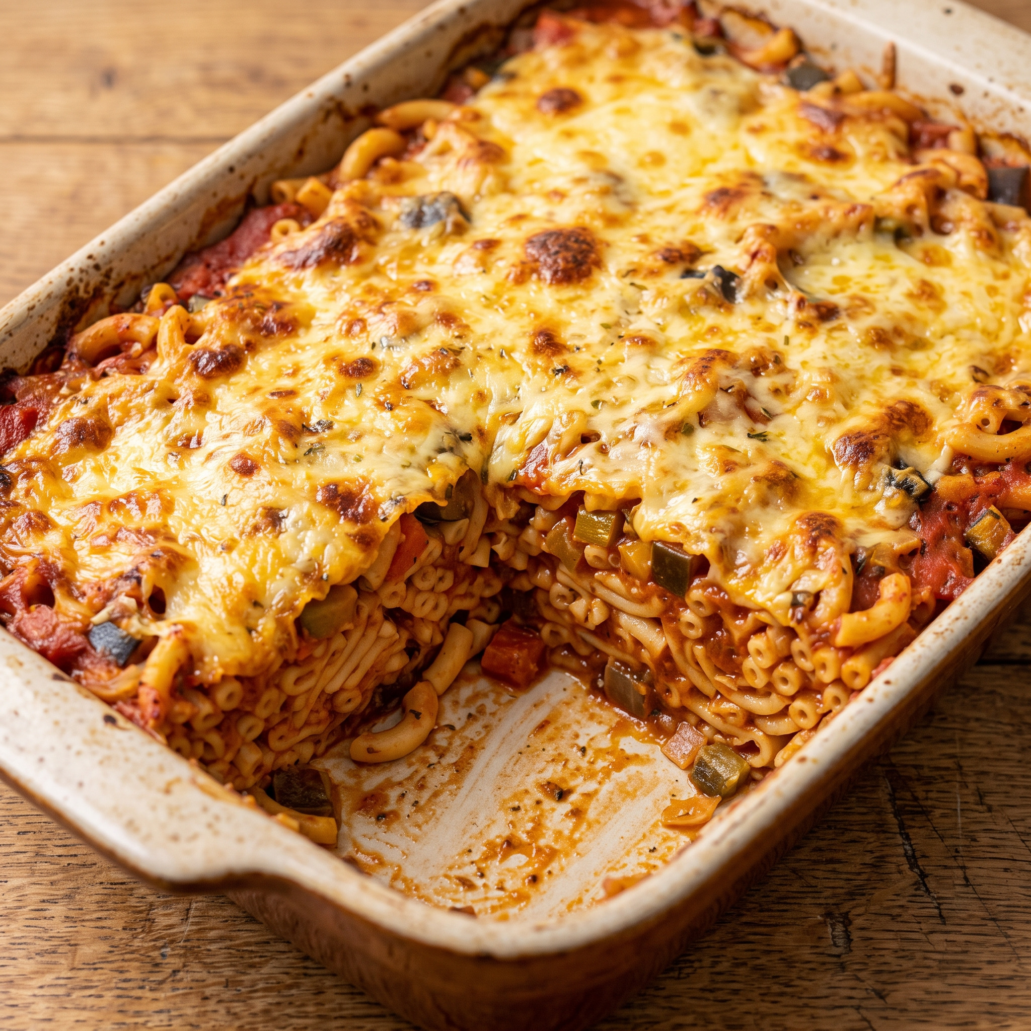 Provenzalischer Nudelgratin mit Gemüse