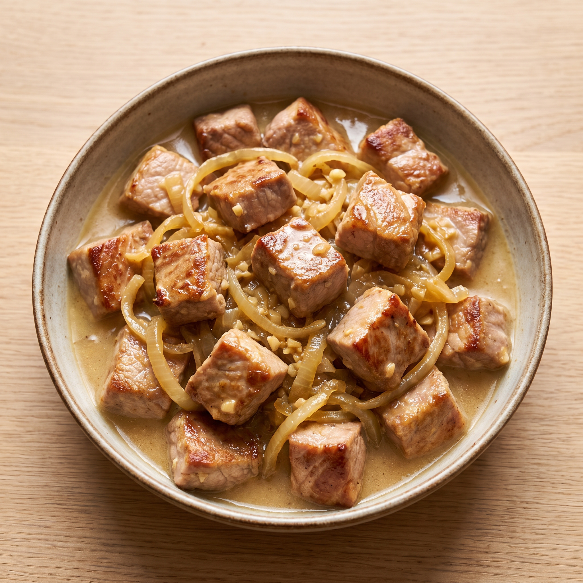 Sauté de porc au cidre aus der Bretagne