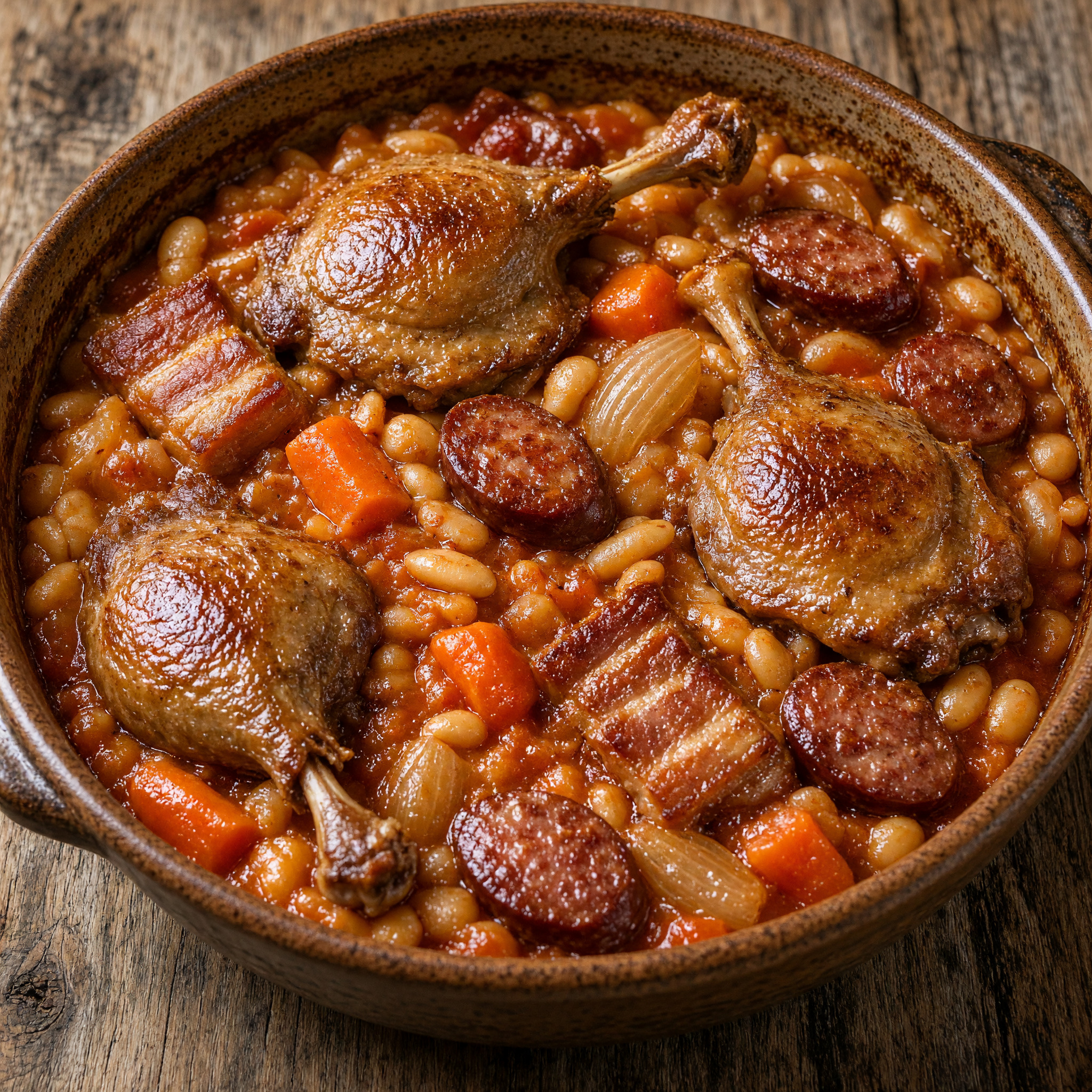 Soissoulet mit Entenconfit aus der Picardie