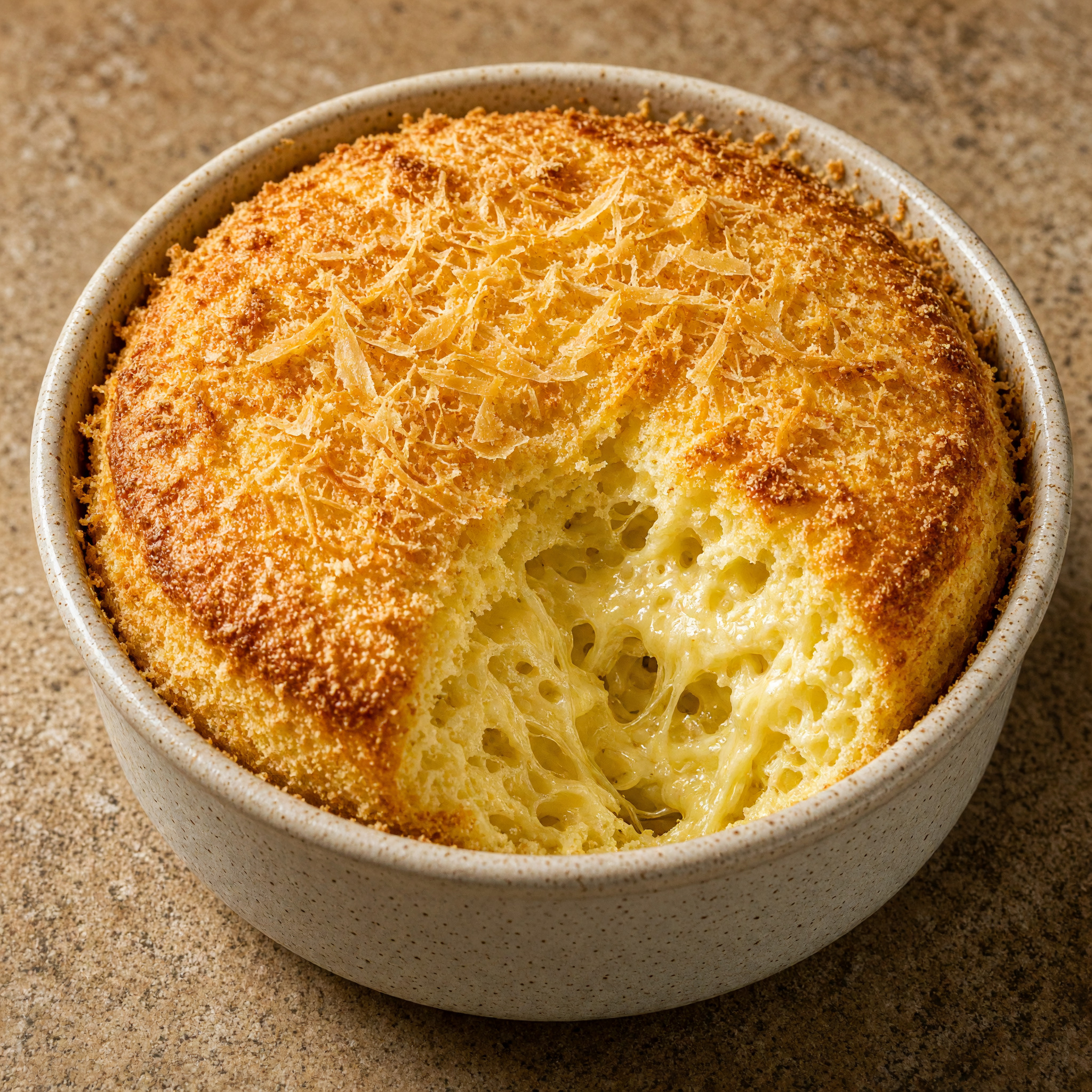 Soufflé à la mimolette vieille aus den Hauts-de-France