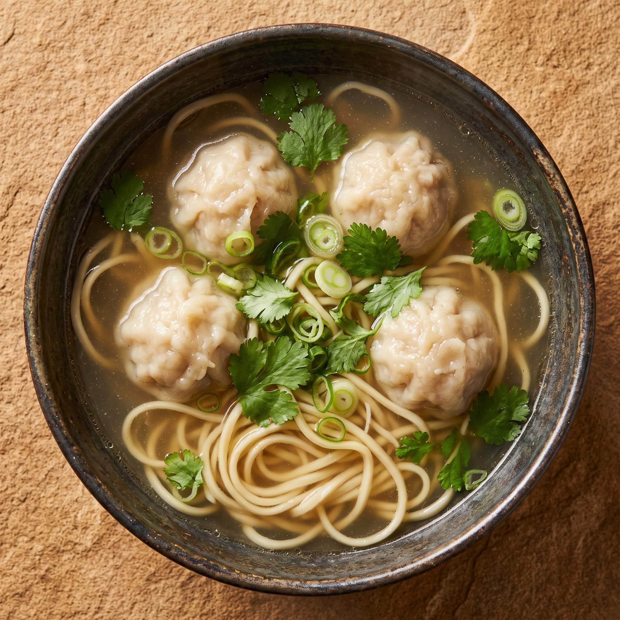 Soupe chinoise aux bouchons