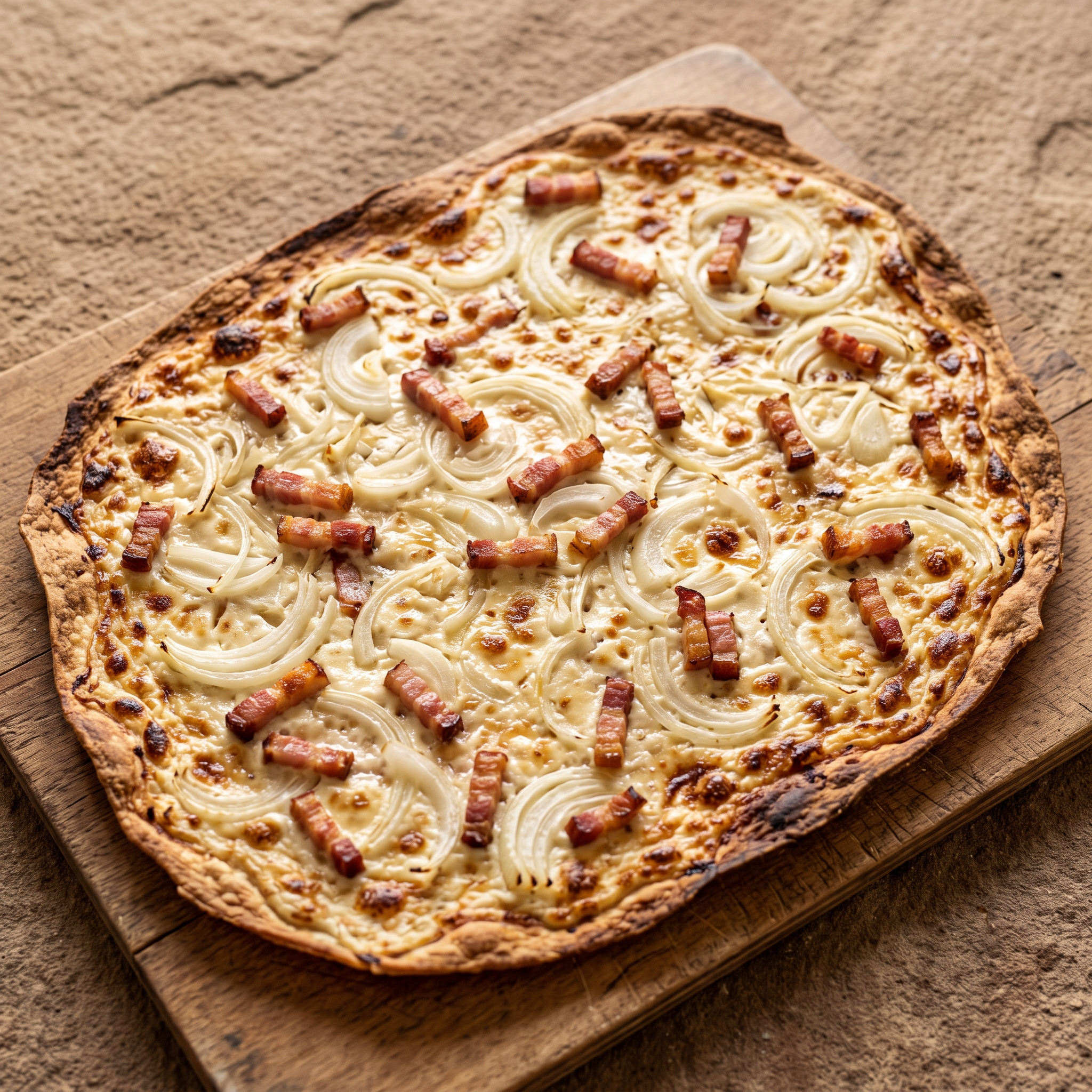 Tarte flambée aus dem Elsass