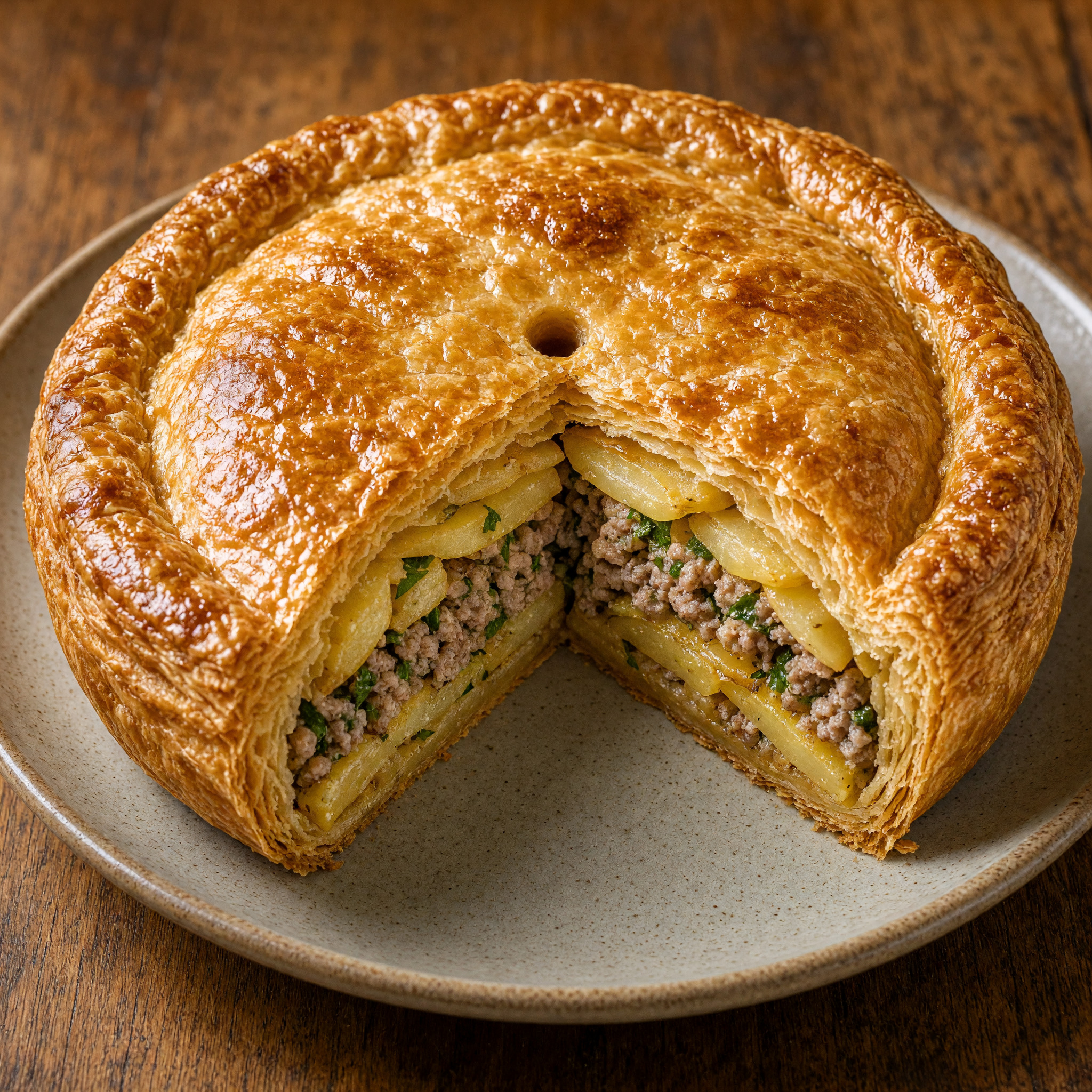 Herzhafte Tourte aus dem Limousin