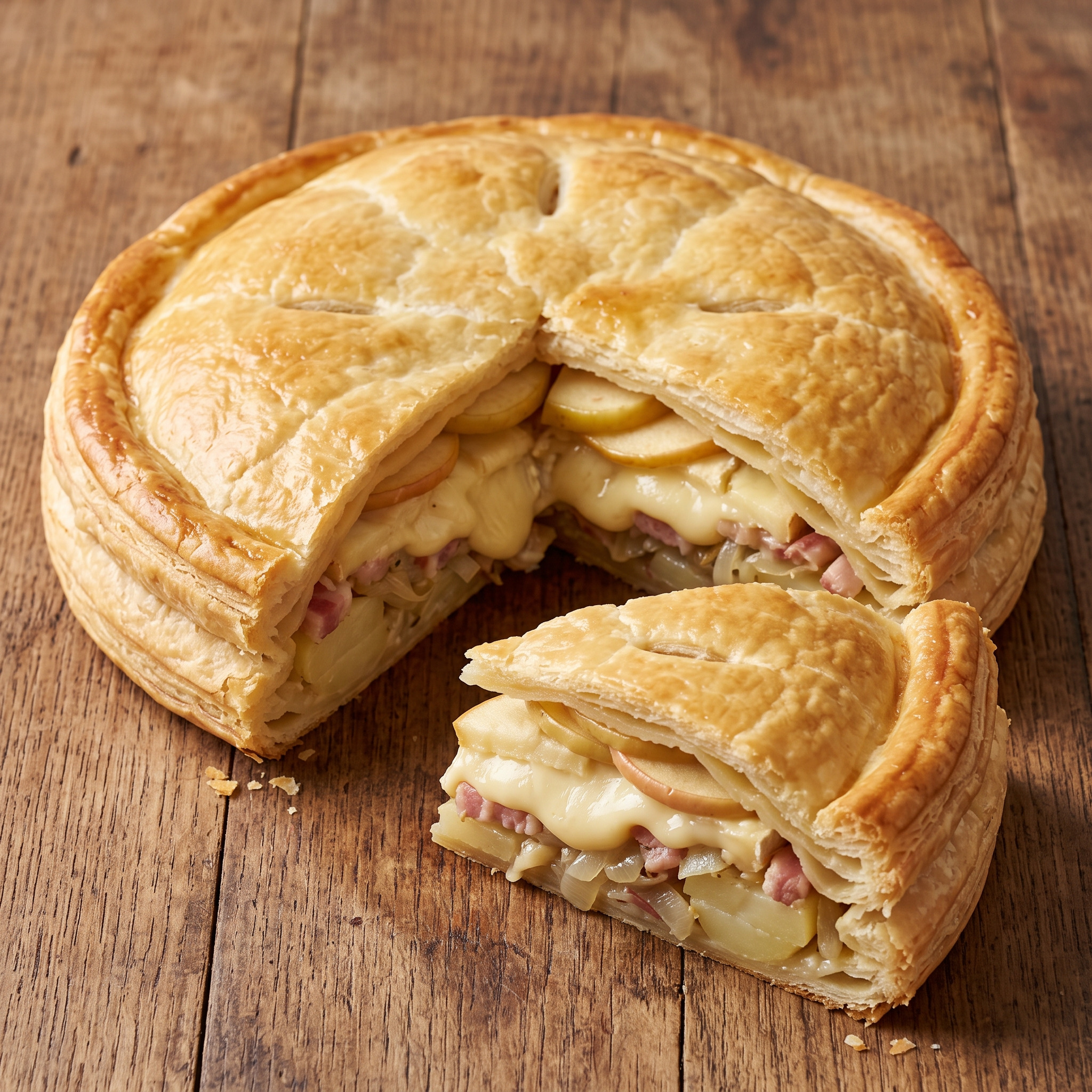 Tourte normande au Camembert