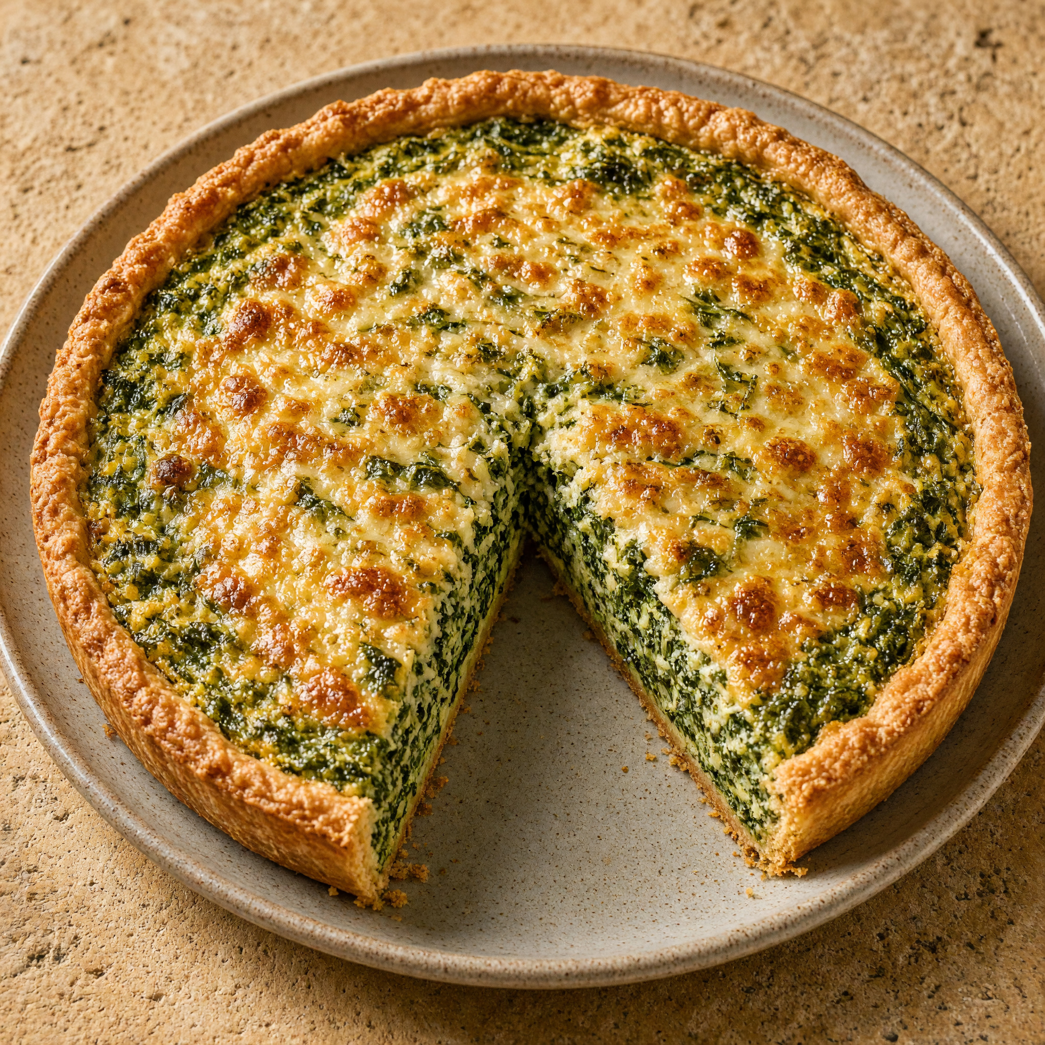 Tourte verte de Saint-Denis: grüne Kräuterfüllung aus Île-de-France