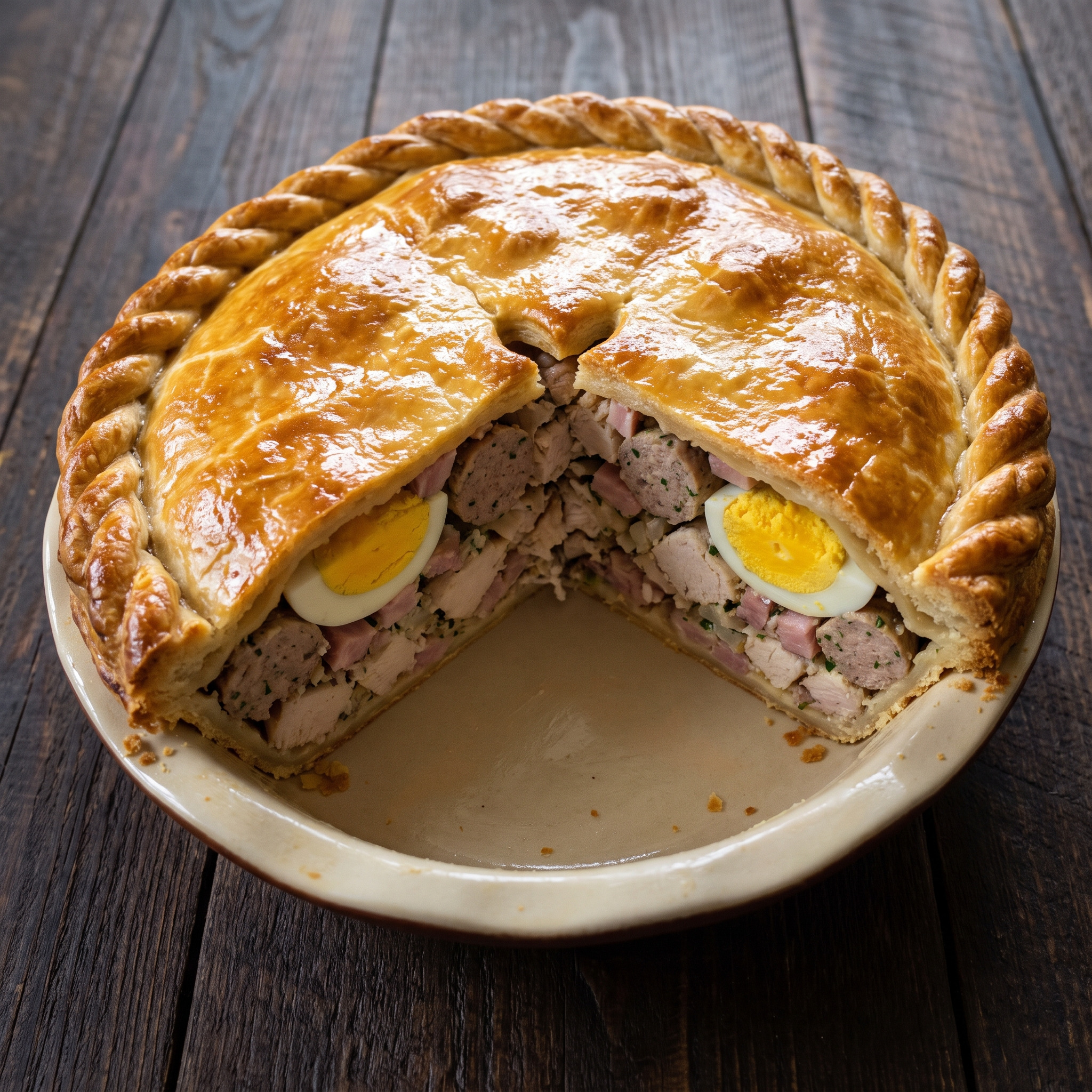 Tourtière poitevine au poulet