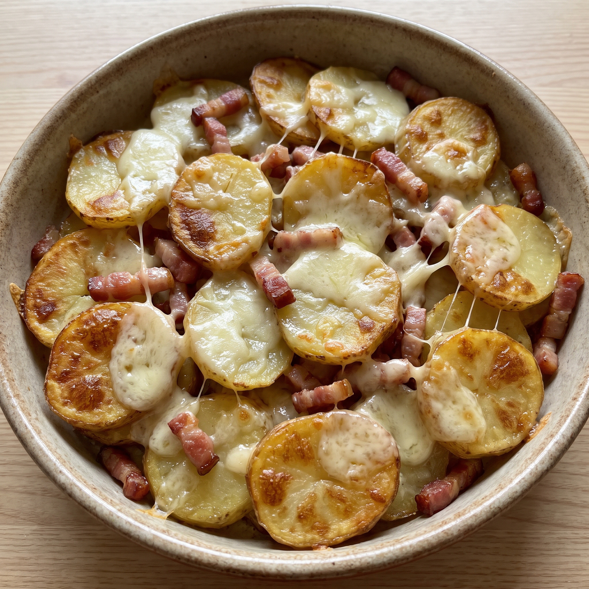 Truffade: Kartoffeln mit fädiger Tome fraîche