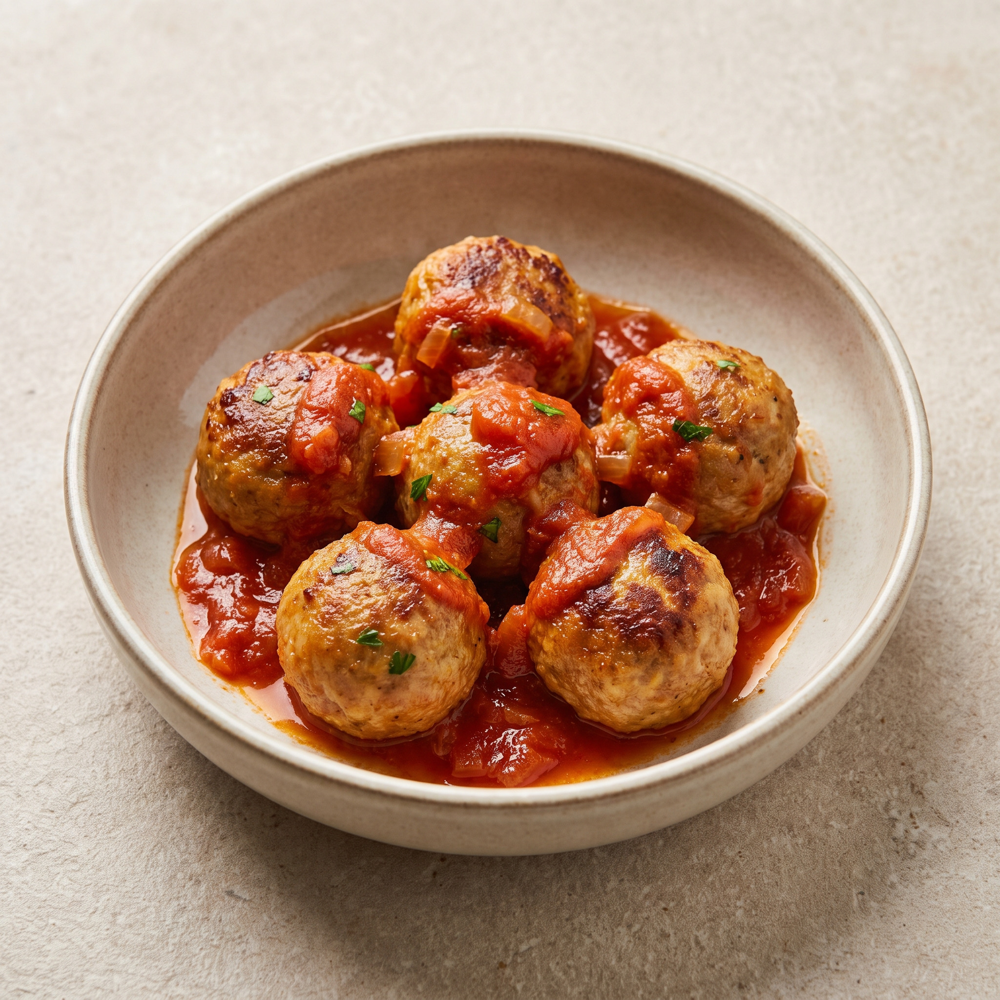 Aragonesische Bällchen mit Tomatensauce